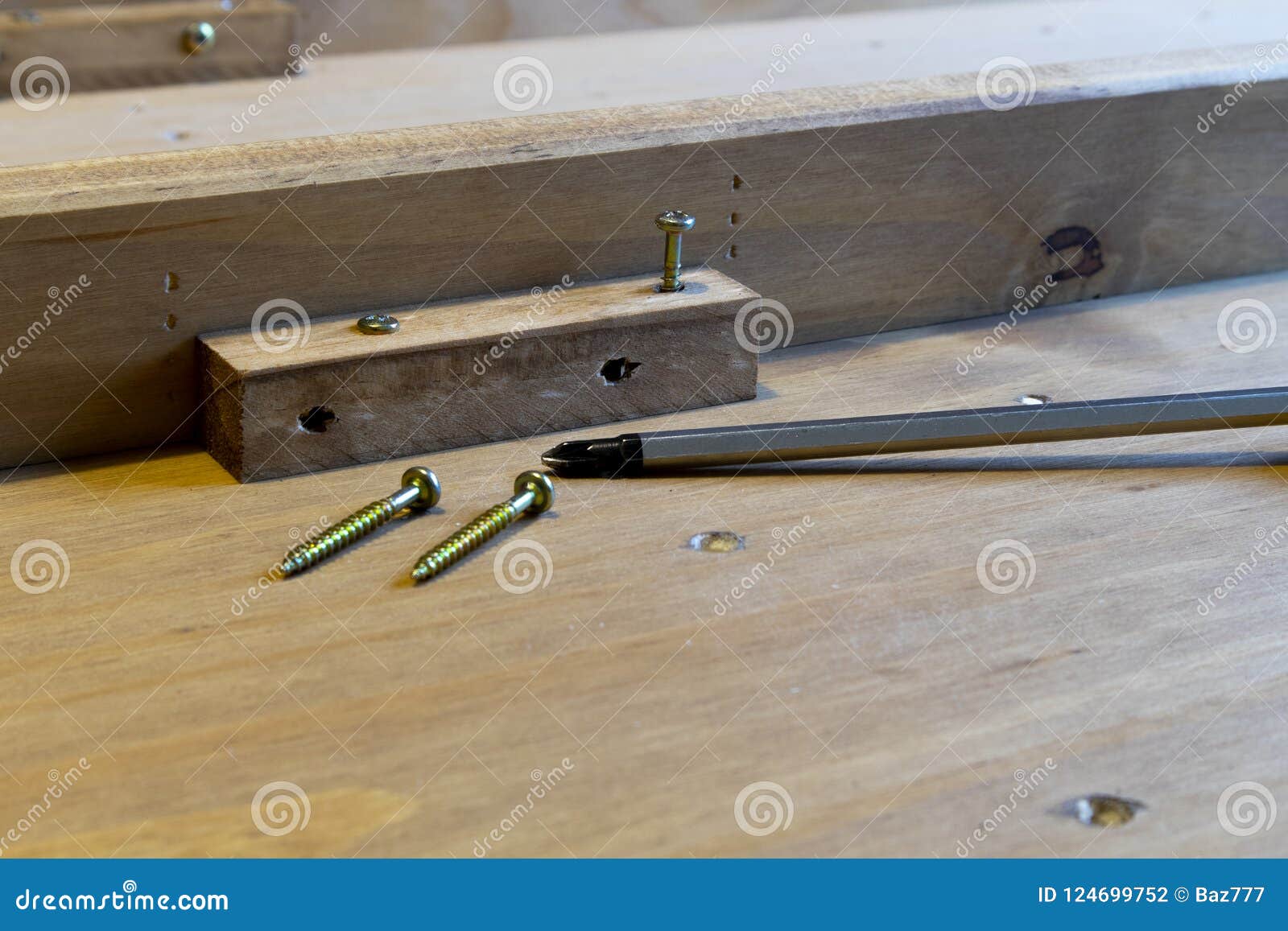 Self Assembly Furniture Stock Photo Image Of Plank 124699752