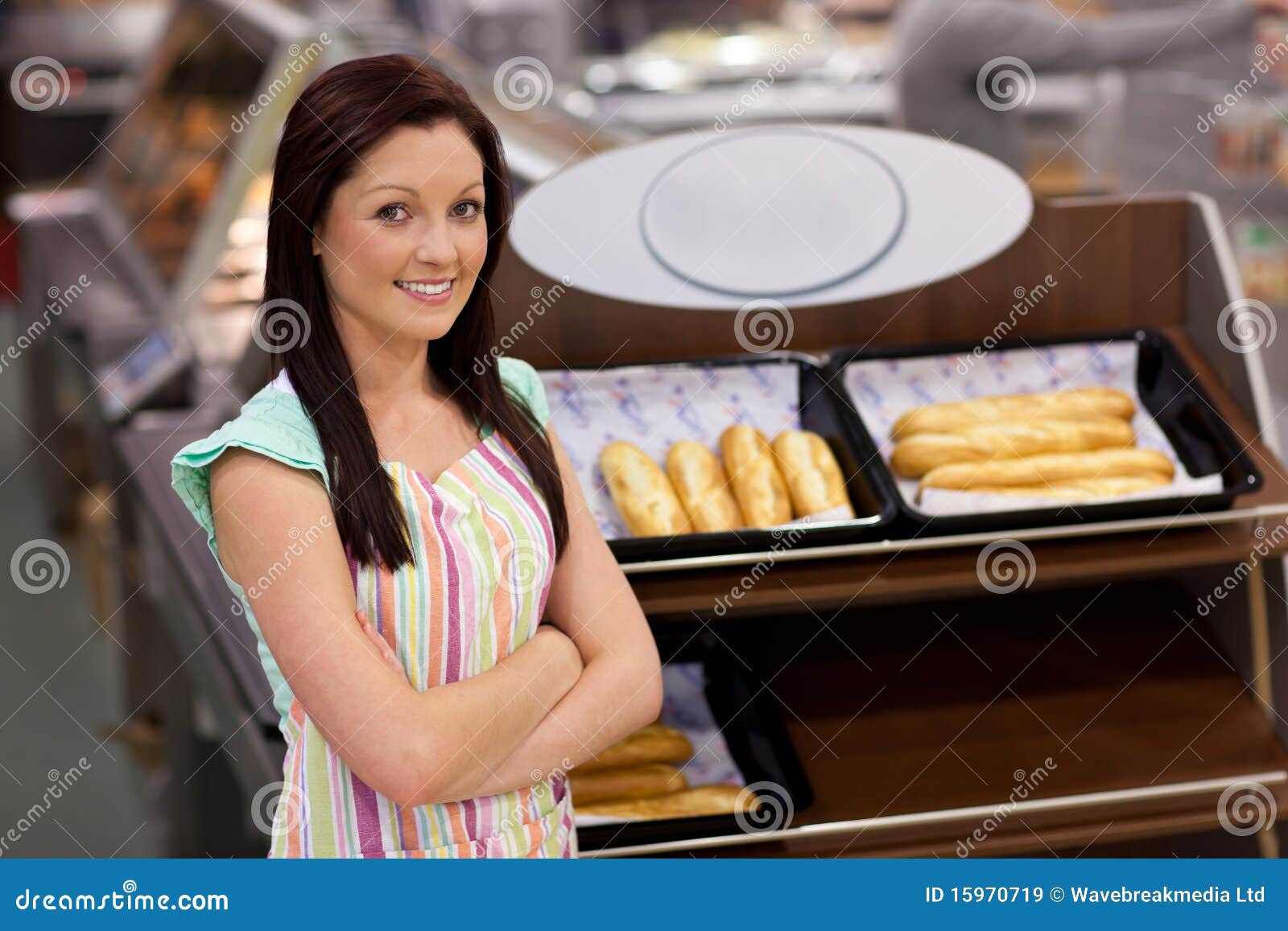 self-assured female cook smiling at the camera