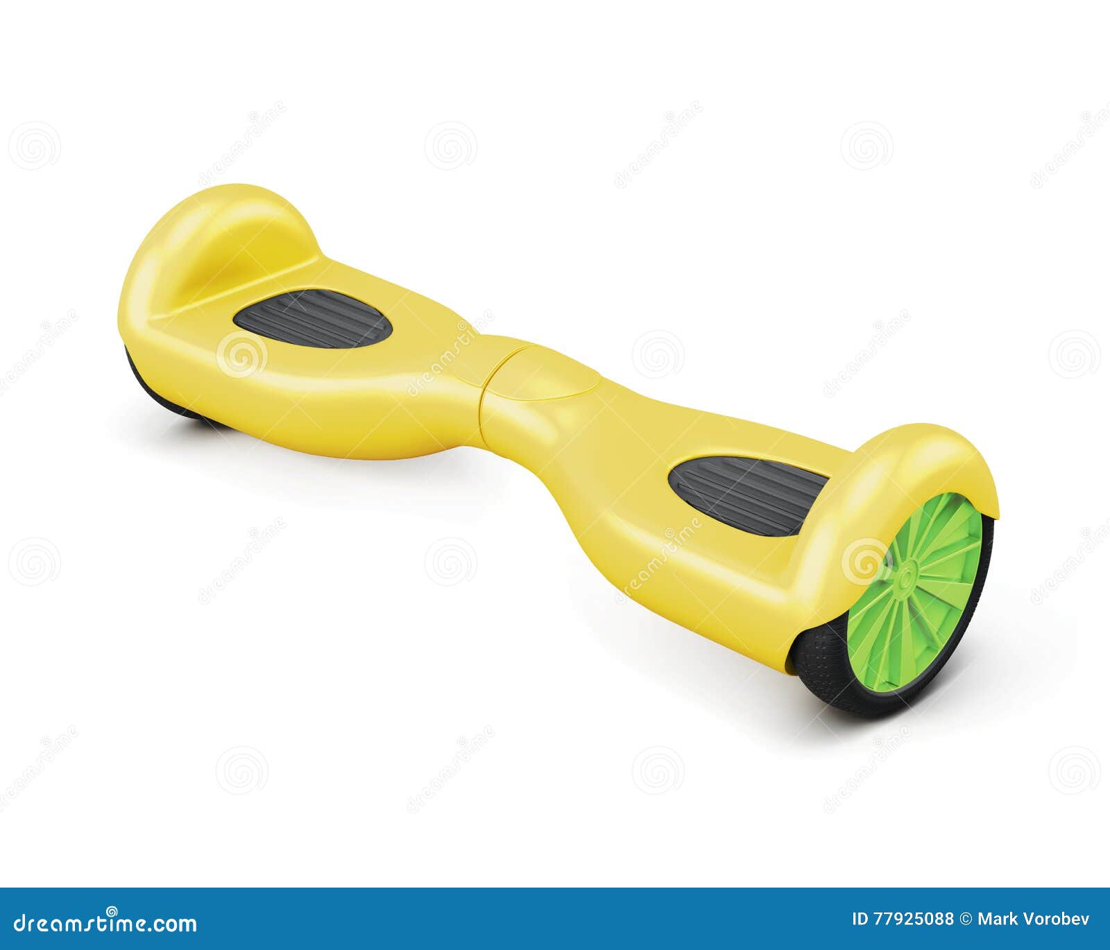 self-balancing two-wheeled board. 3d rendering
