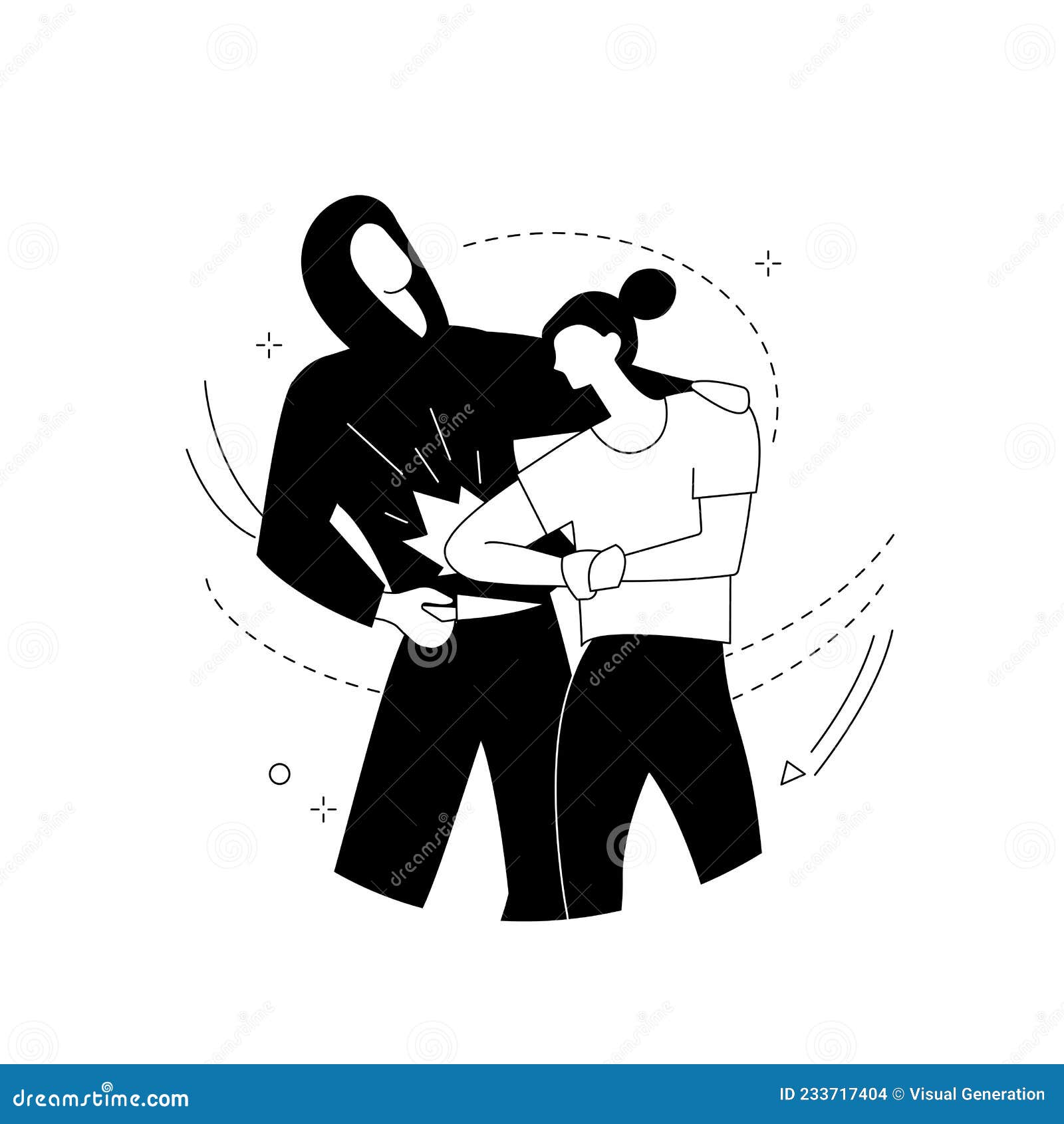 Man self defense against aggressor with knife Vector Image