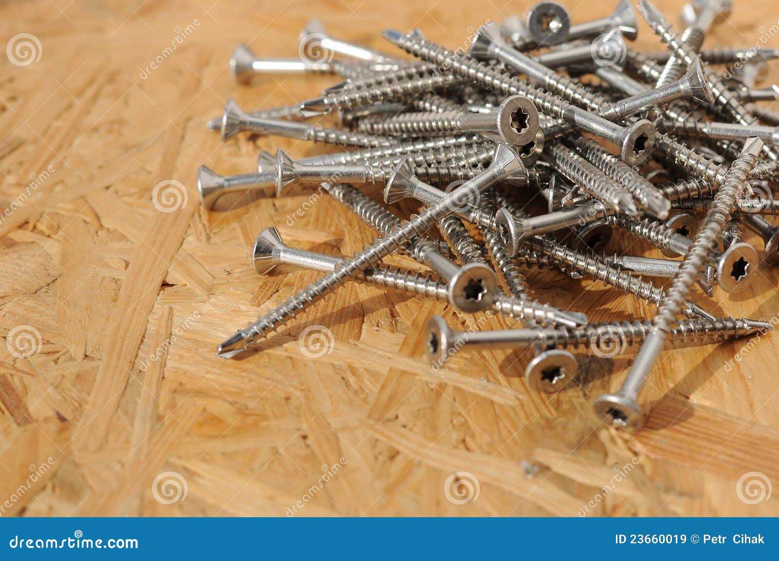 Self drilling screws stock image. Image of countersunk 23660019