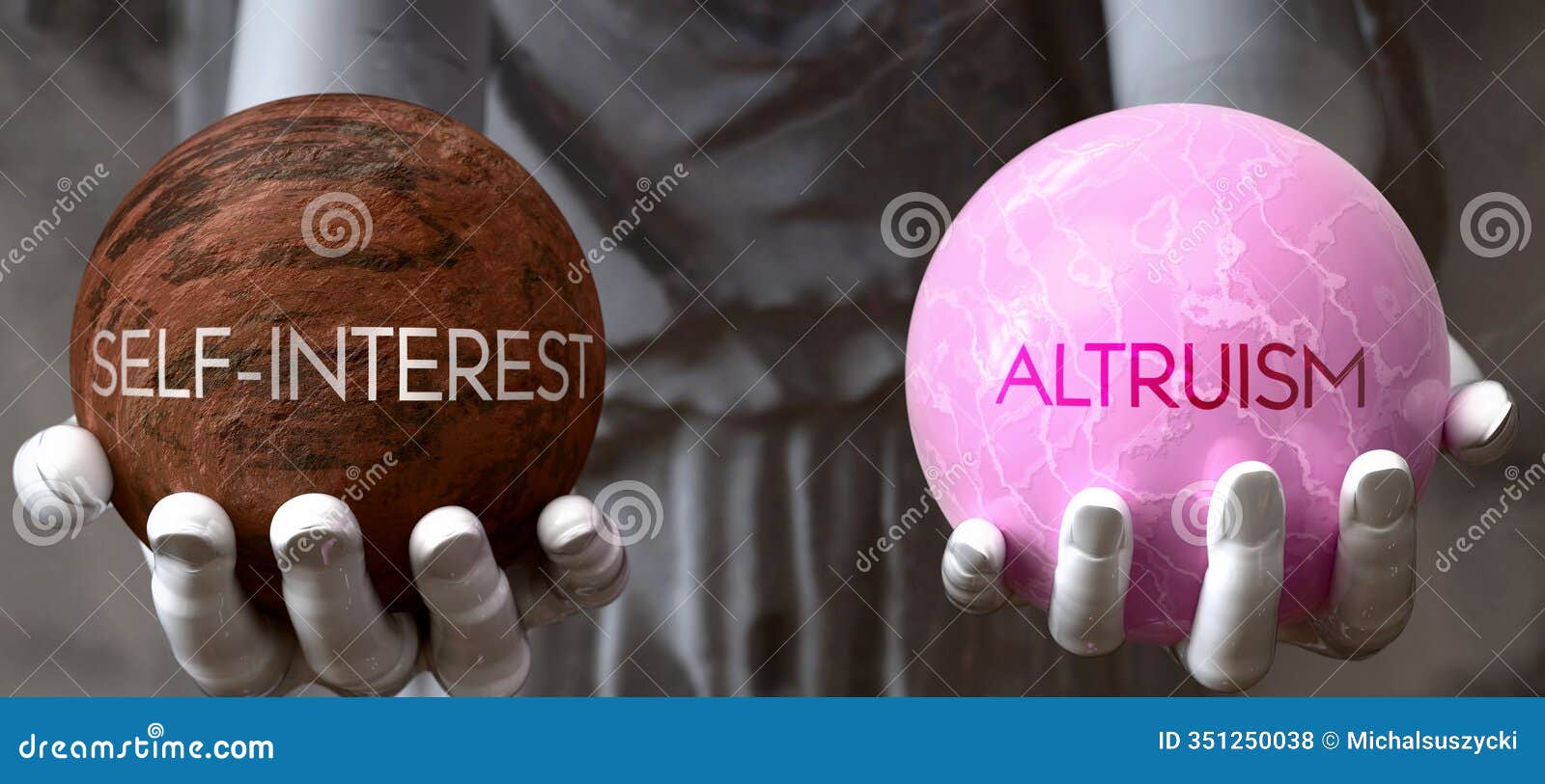 self-interest or altruism - decide between two options