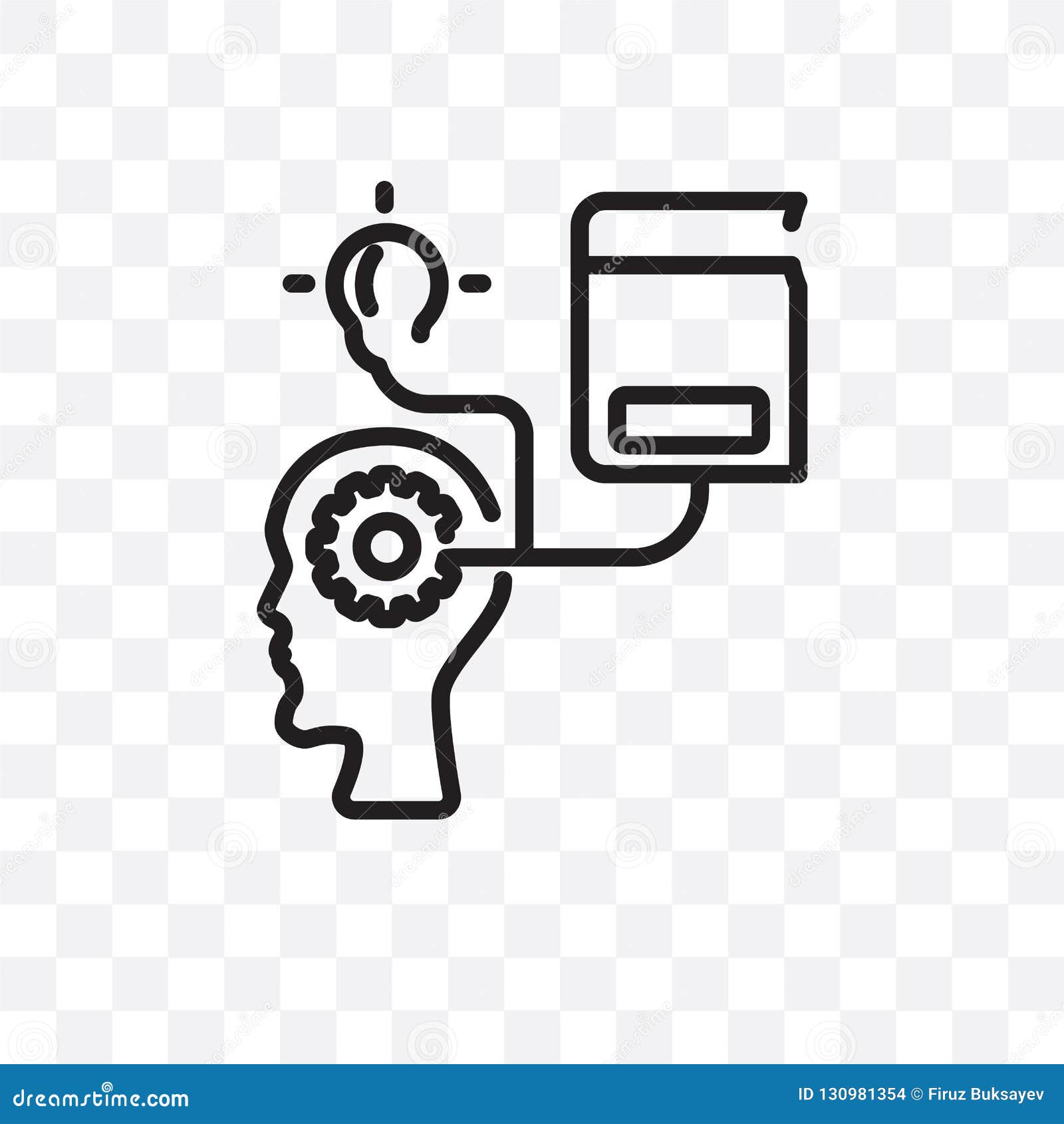 Self-learning Vector Linear Icon Isolated On Transparent Background