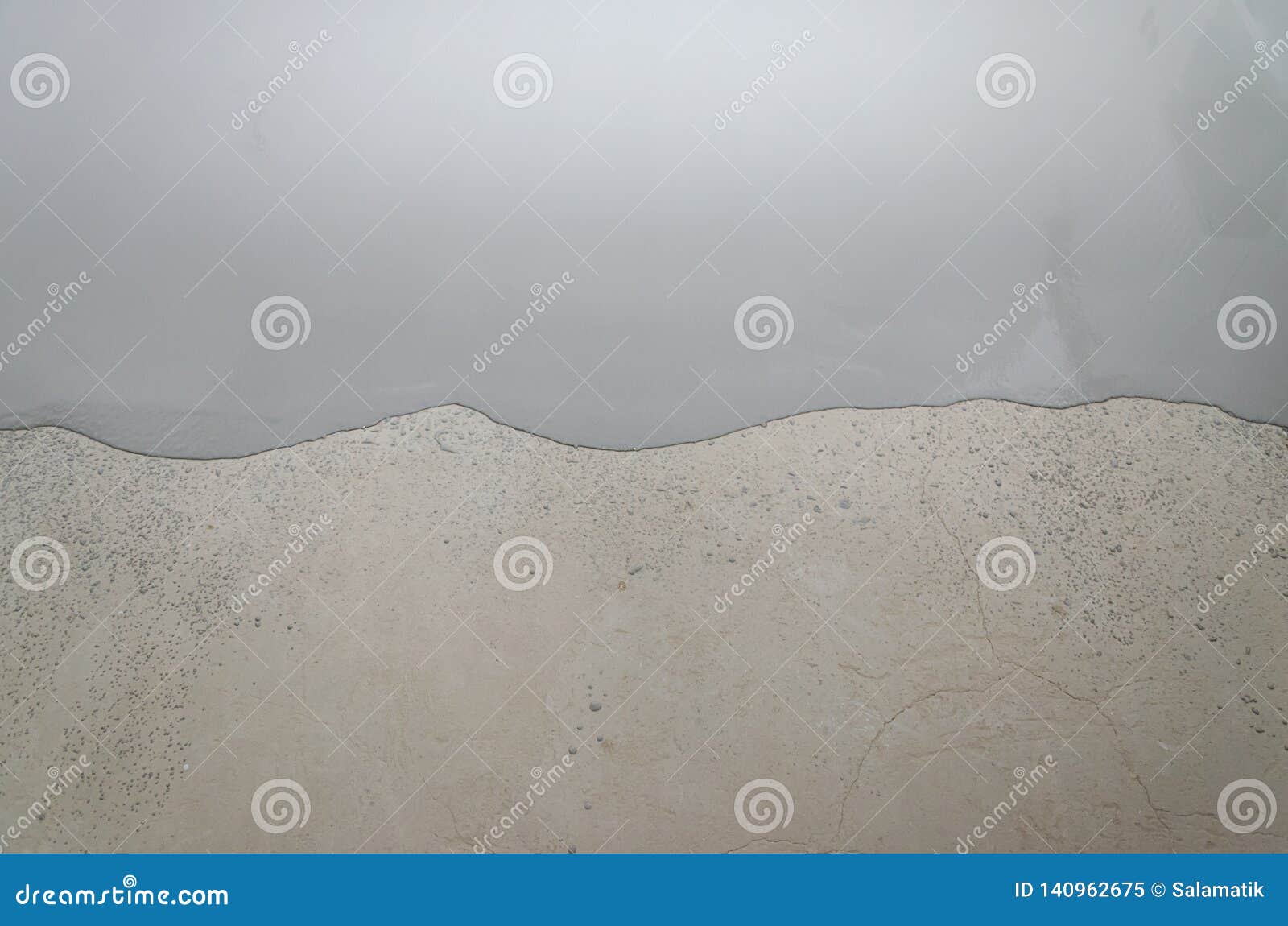 Selfleveling Epoxy. Leveling with a Mixture of Cement Floors Stock