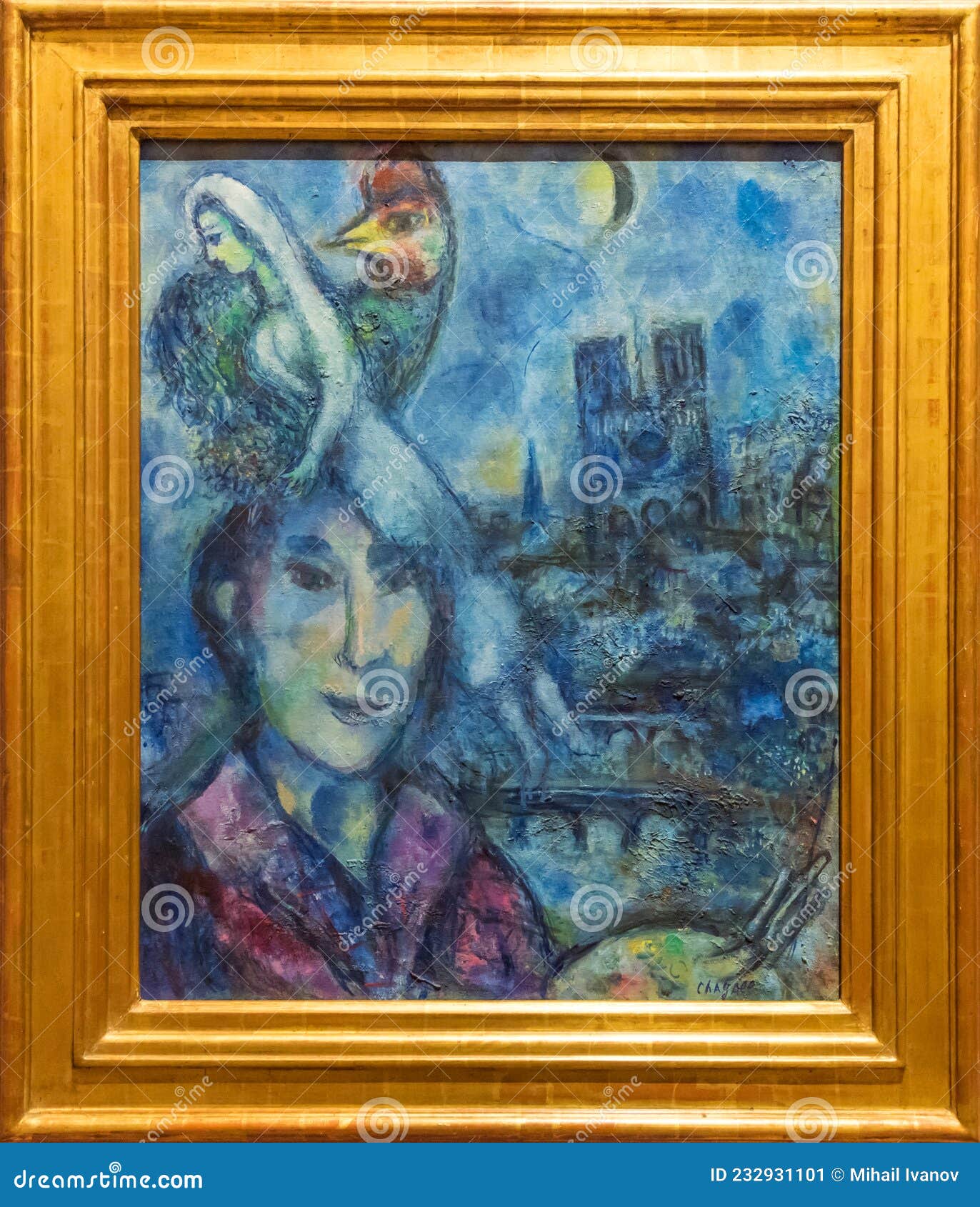 Self-portrait, Done By Marc Chagall Editorial Photo | CartoonDealer.com ...