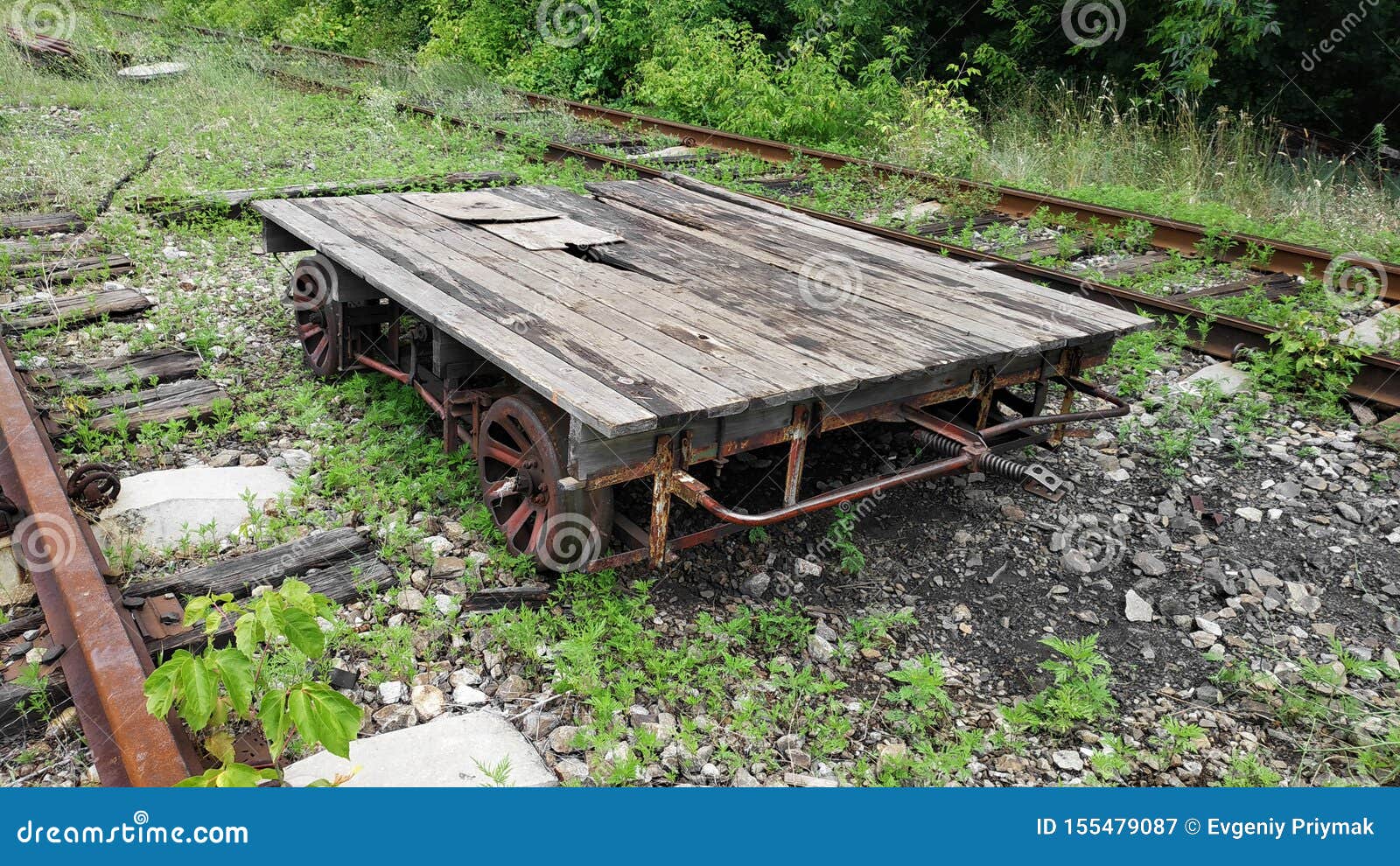 Selfpropelled Manual Rail Car Stock Image Image of pedal, single
