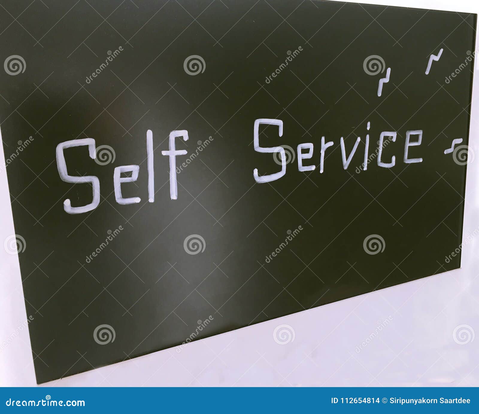 Self Service , Blackboard , Self Service Blackboard Stock Photo Image of selfservice, self