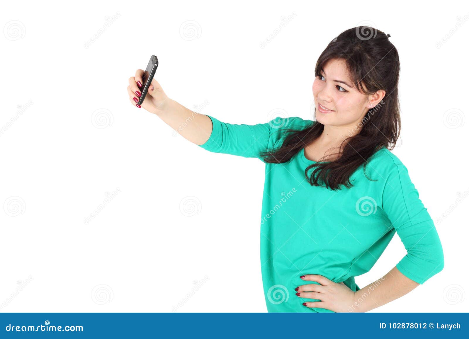 Selfie photo stock. Image of asiatique, vĂȘtement, heureux - 102878012