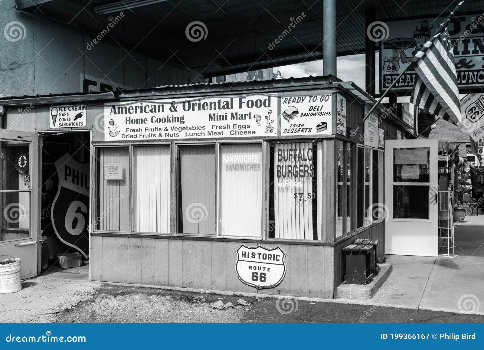 Old Store in Seligman Arizona Editorial Photography Image of white