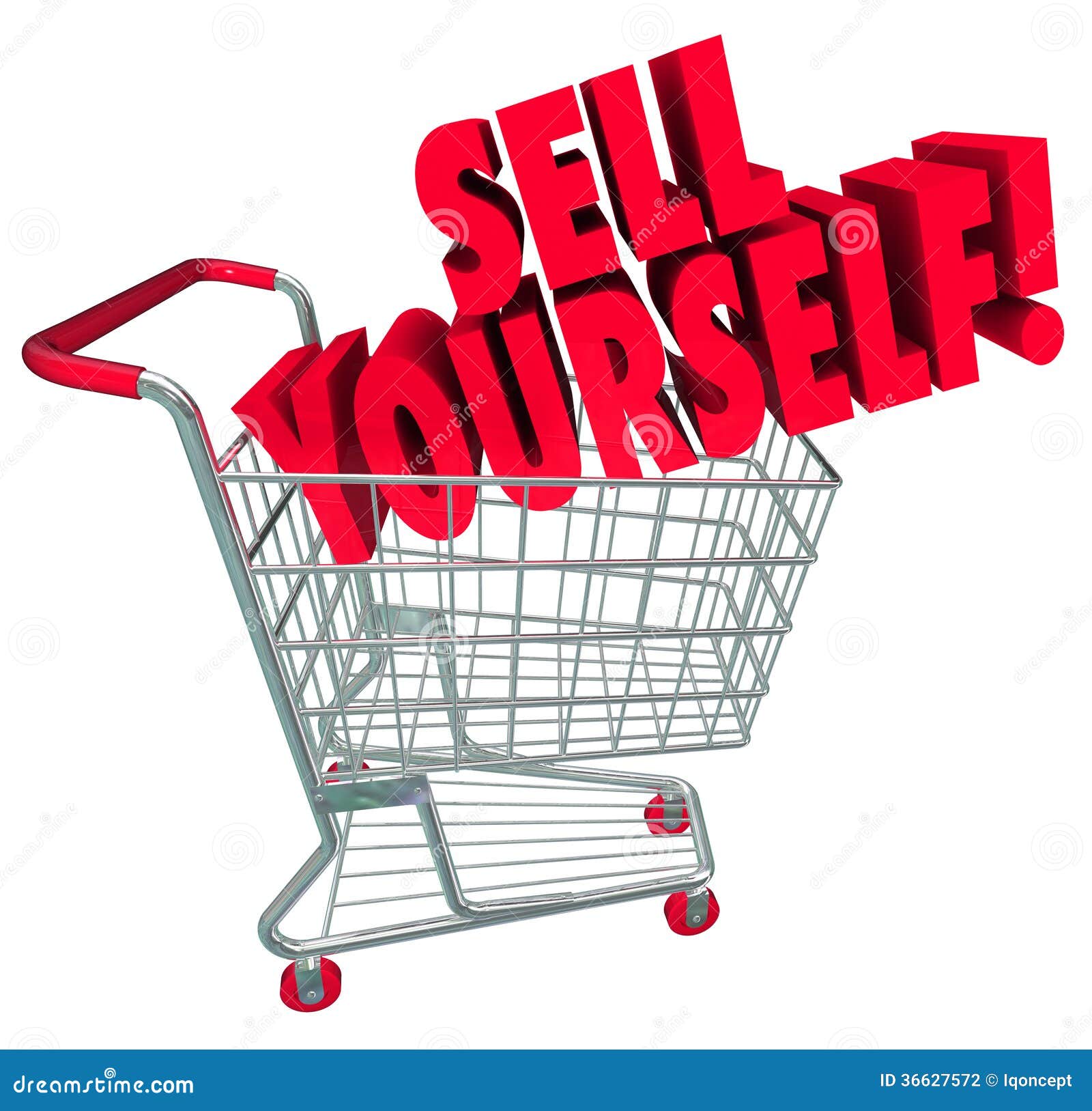 sell yourself shopping cart market your abilities skills