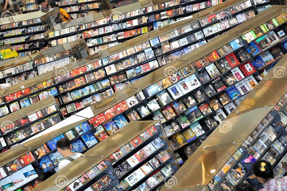 Selling CD in store editorial photo. Image of editorial 24891241