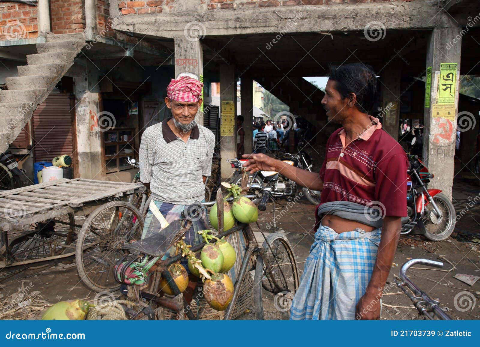 Selling a Coconut on Market Editorial Stock Image Image of driving, merchant 21703739