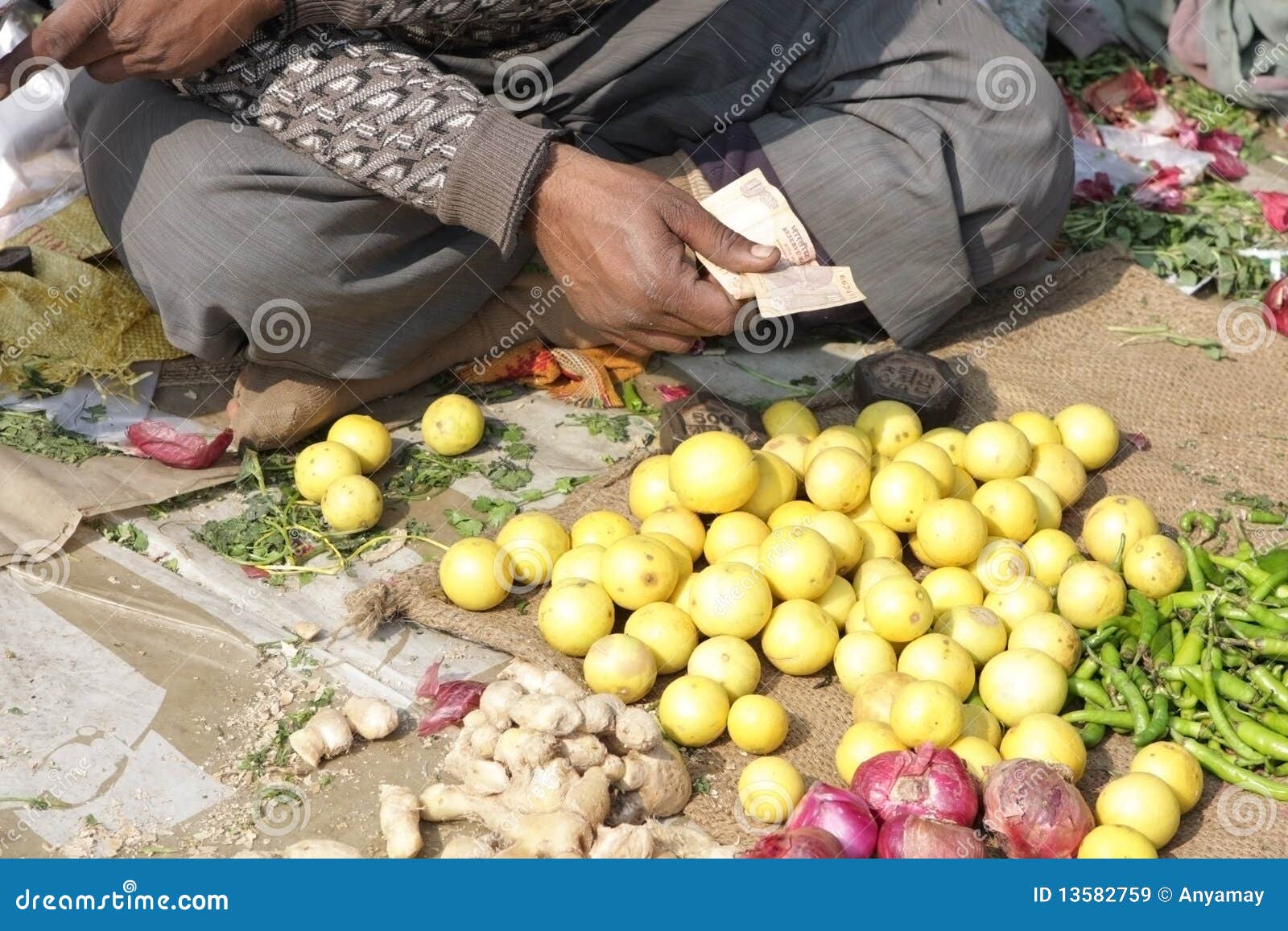 Selling lemons stock image. Image of ginger, buying, farmer 13582759