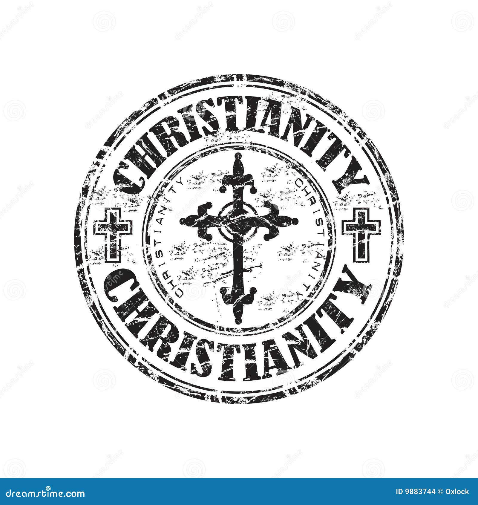 Sello De Goma Del Cristianismo Ilustración del Vector - Ilustración de  catolicismo, ruegue: 9883744