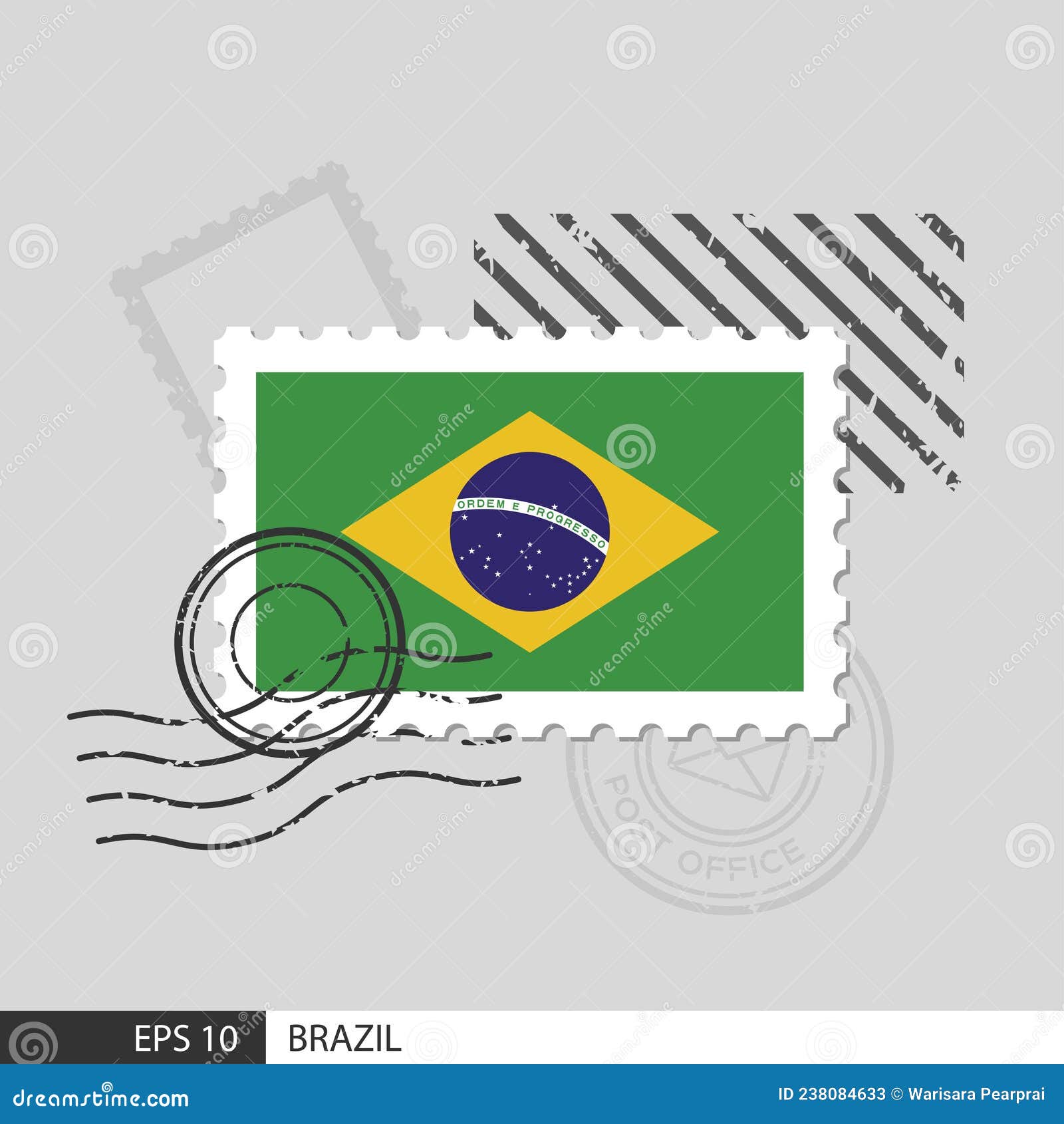 Ilustración de Brasil Bandera De Ilustración Vectorial y más