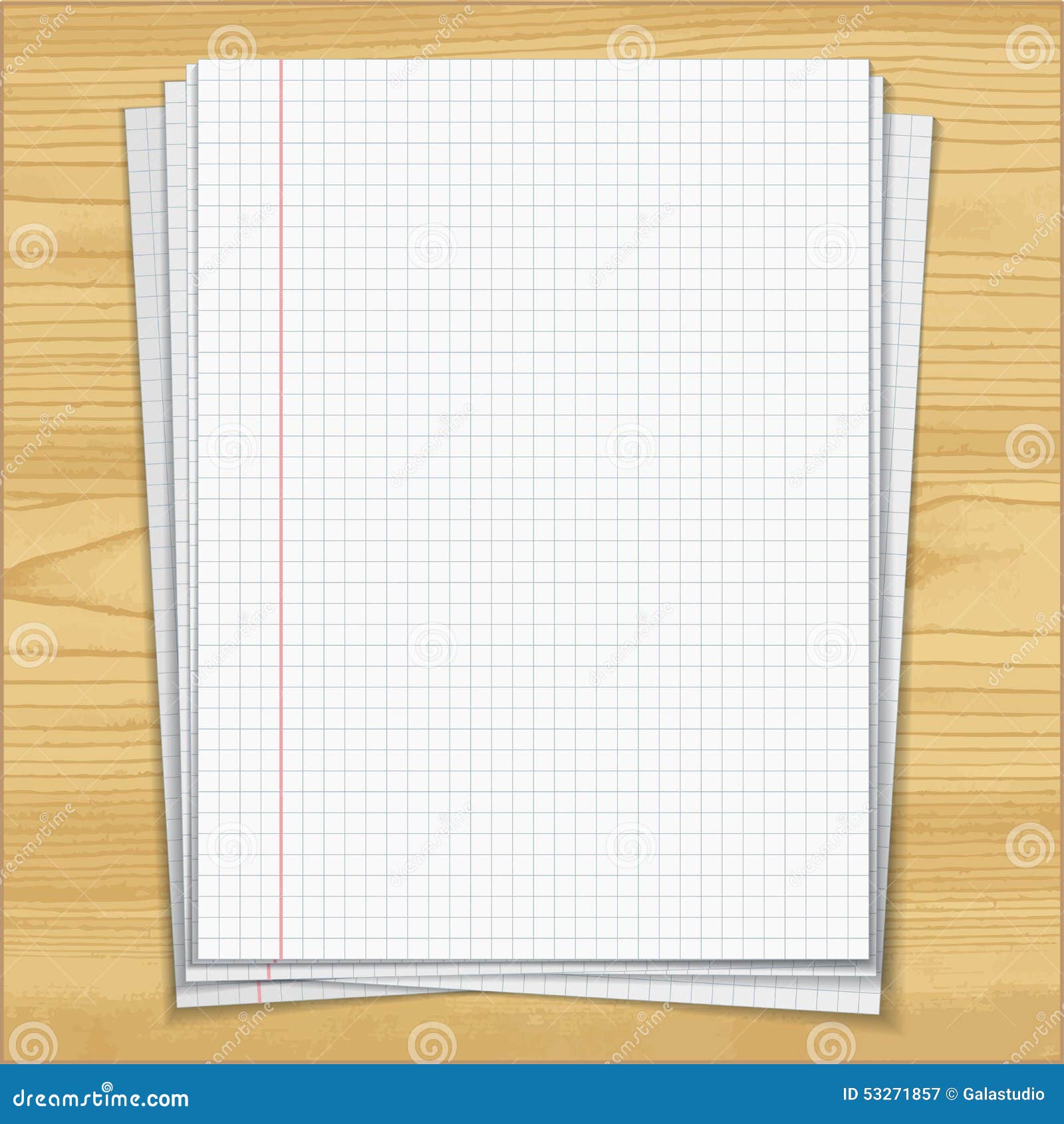 Sells Notebook Papers on Wood Table Background. Stock Image - Image of ...