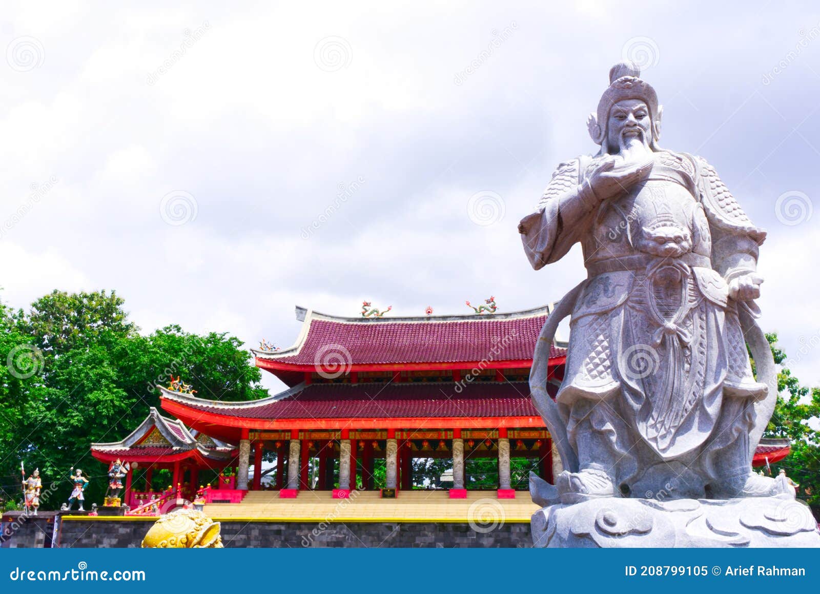 semarang  indonesia - january 21  2021: sampokong is the oldest chinese temple in semarang