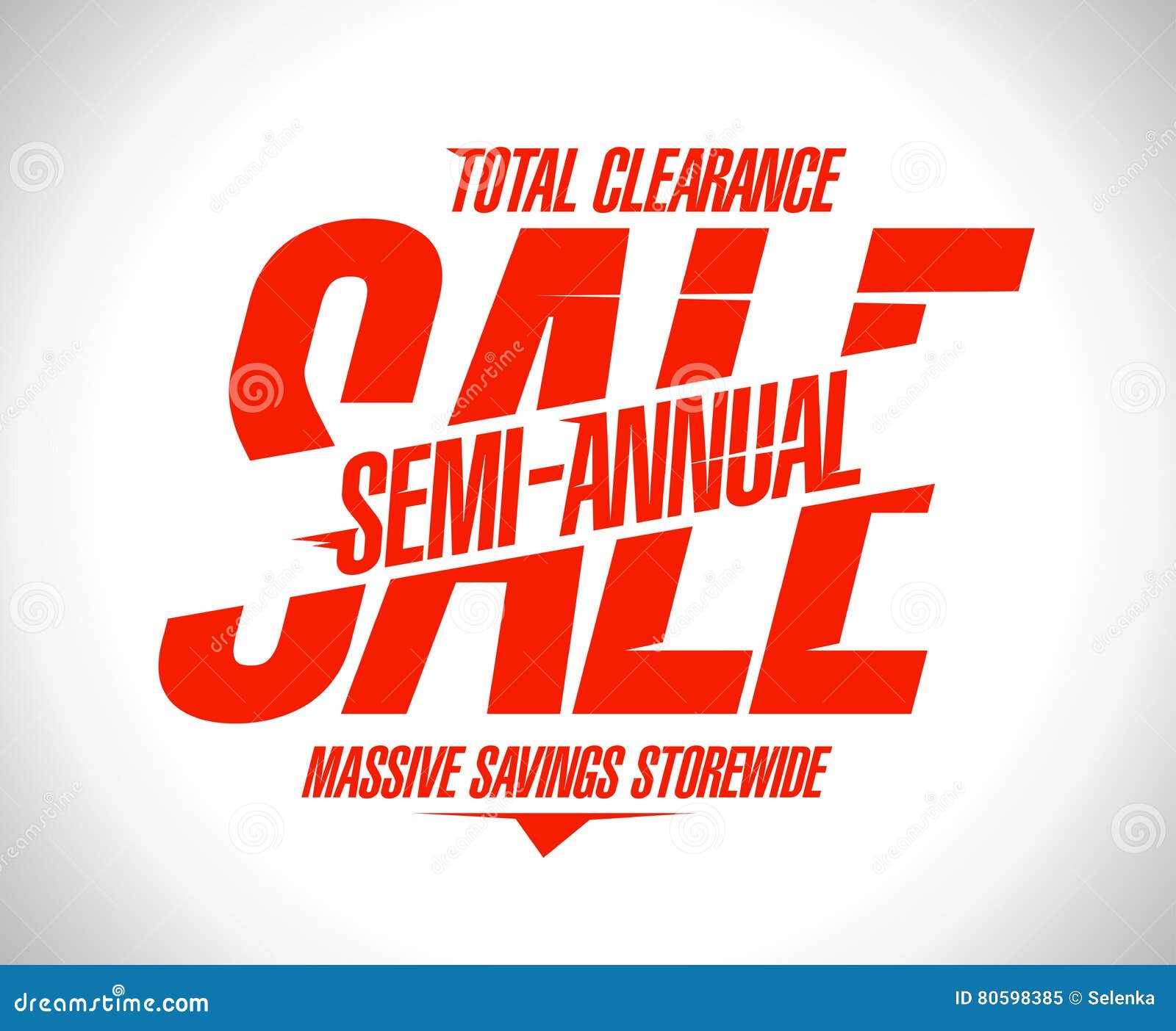 Semi Annual Sale Poster Concept Massive Savings Storewide Total