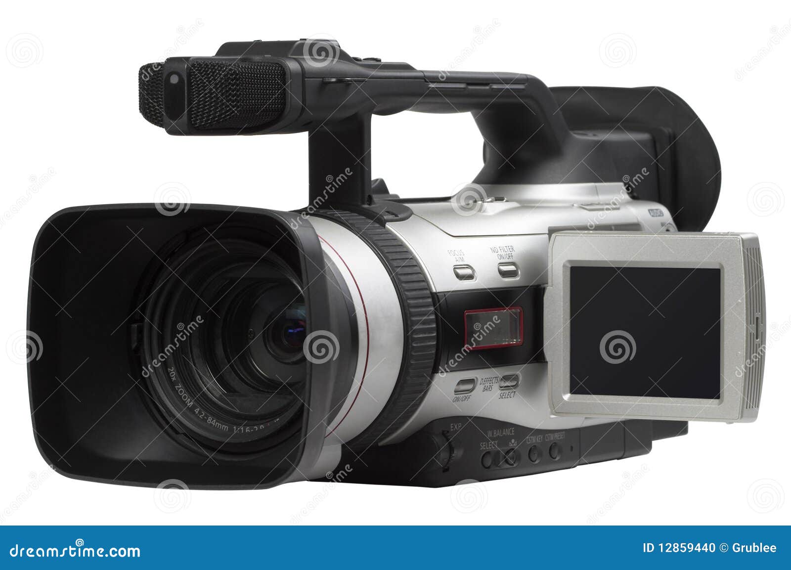 stærk opnåelige tub Semi Professional Camcorder Stock Photo - Image of media, lenses: 12859440