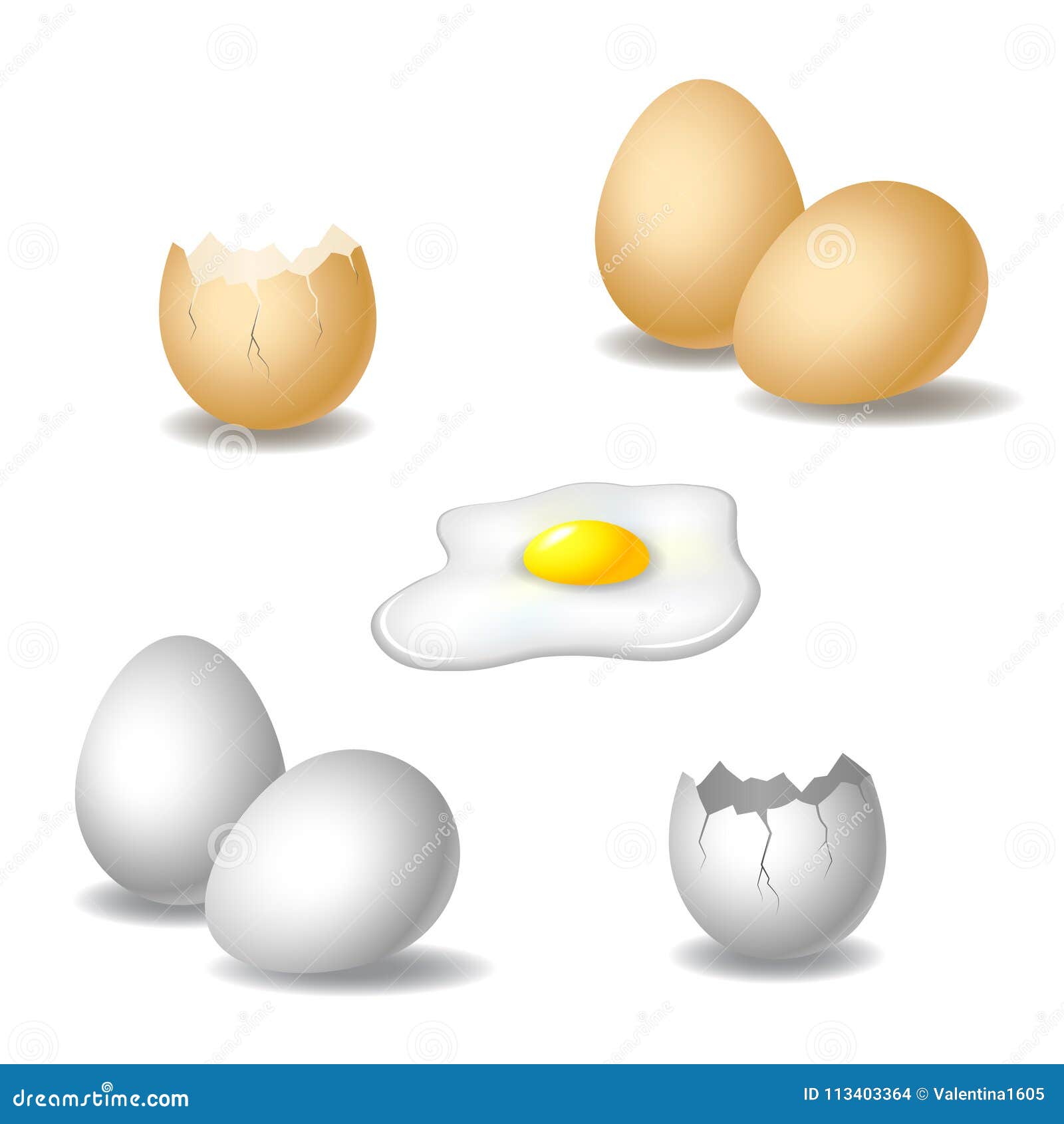 semi realistic  of eggs