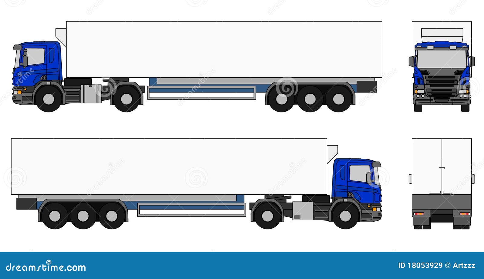 Semitrailer Truck Royalty Free Stock Images Image: 18053929 Semitrailer Truck Royalty Free Stock Images Image: 18053929