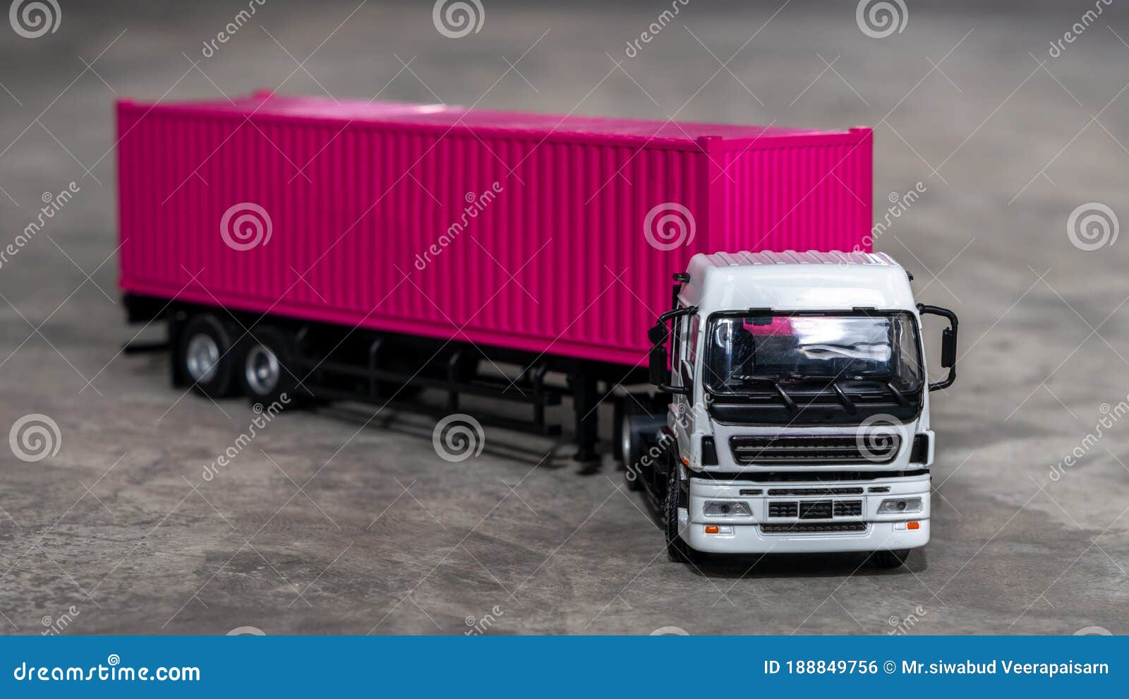 https://thumbs.dreamstime.com/z/semi-trailer-truck-lorry-cargo-vehicle-blue-background-view-above-aerial-top-white-pink-container-188849756.jpg