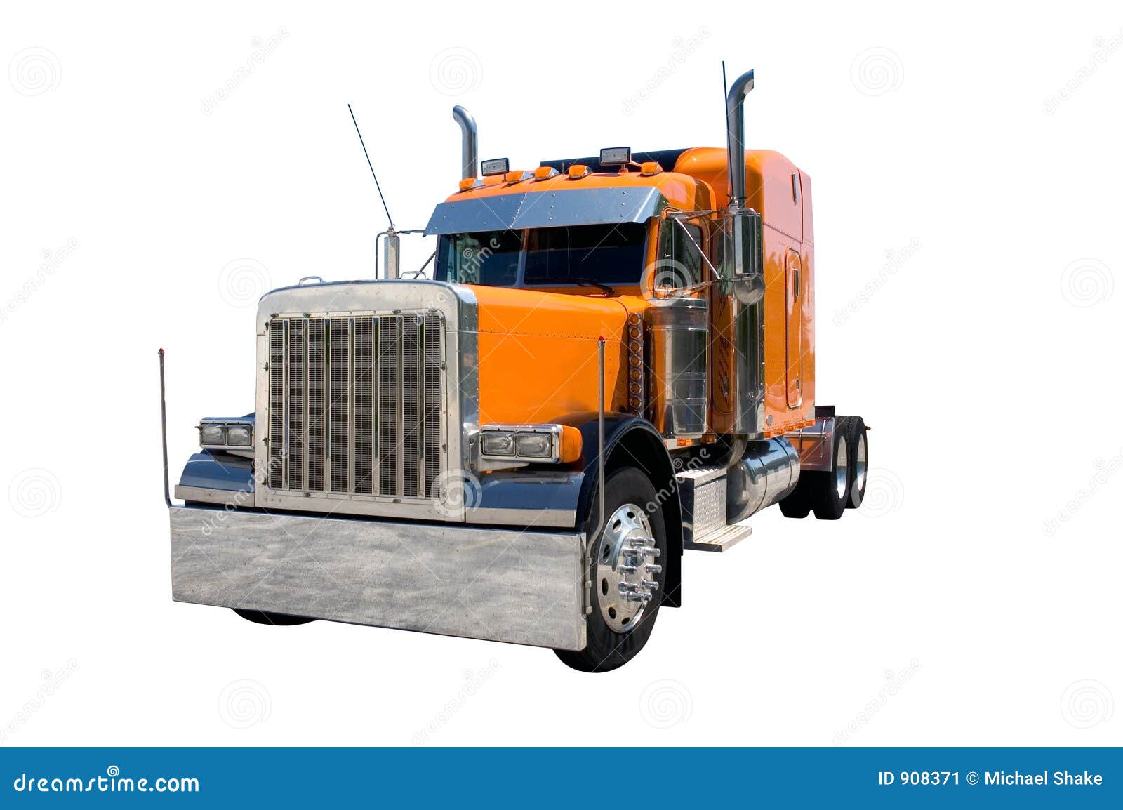 Semi Truck Stock Image  Image: 908371