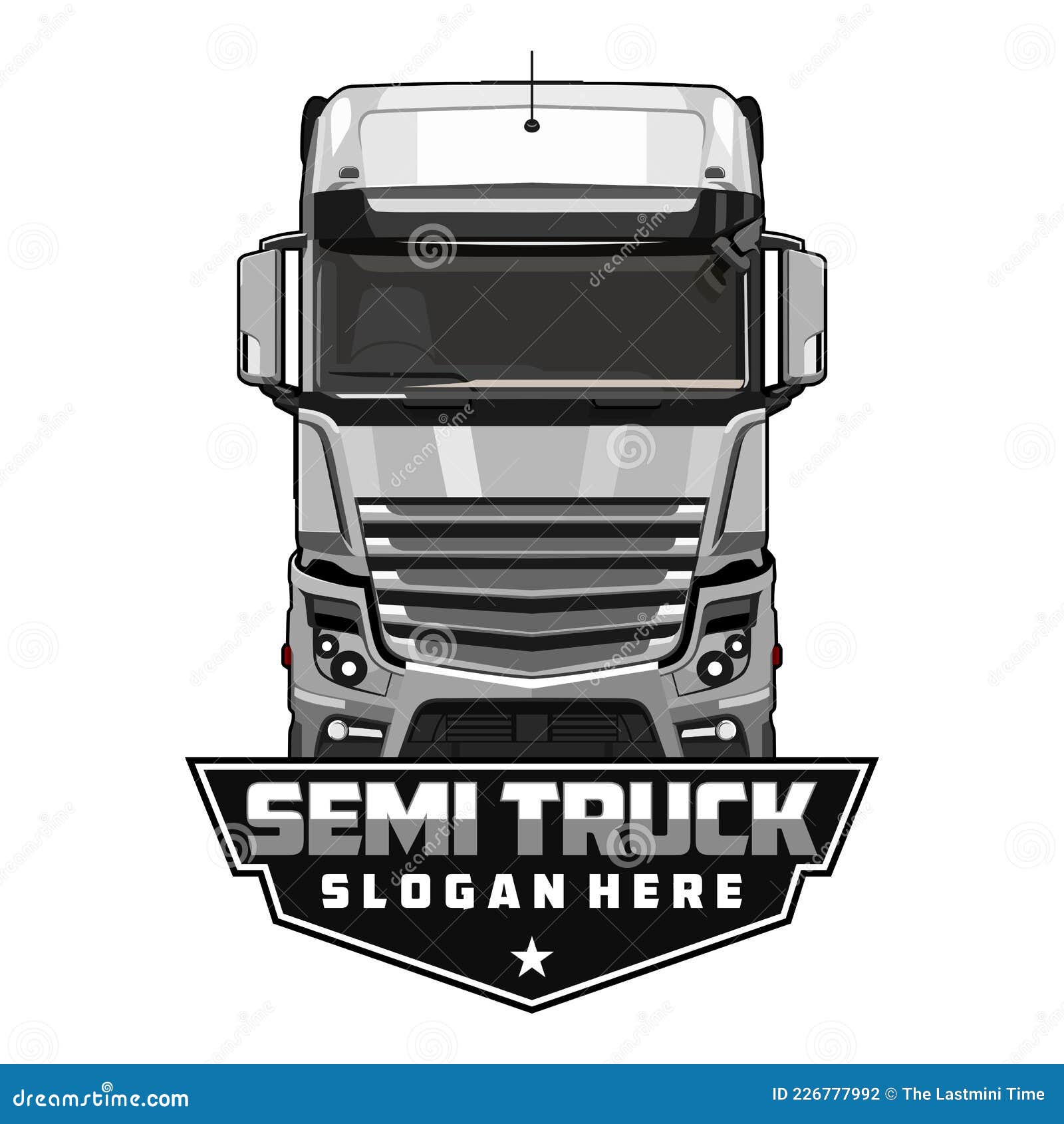 Semi truck logo design stock vector. Illustration of design 226777992
