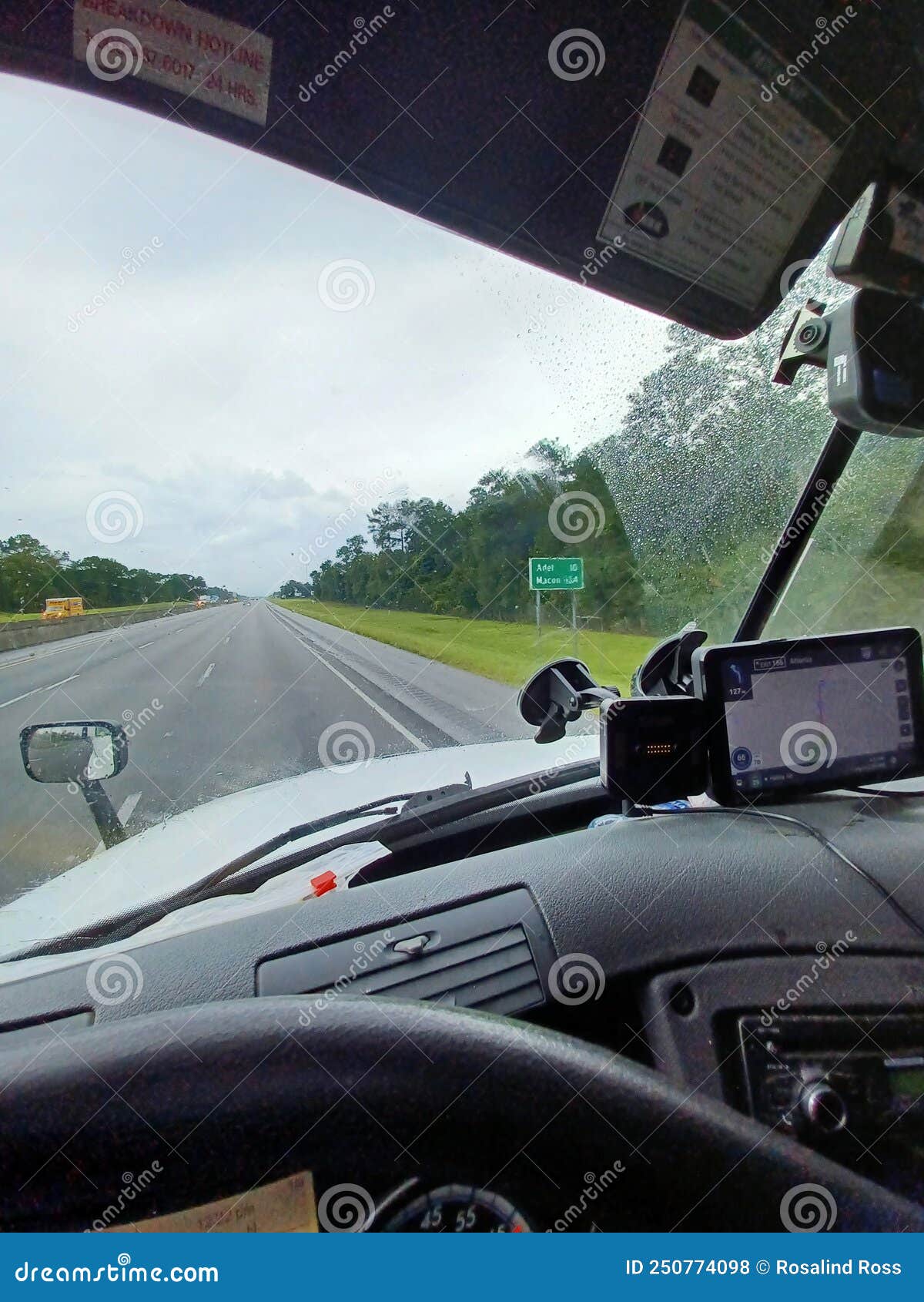 Semi truck rain grass stock photo. Image of truck, iron 250774098