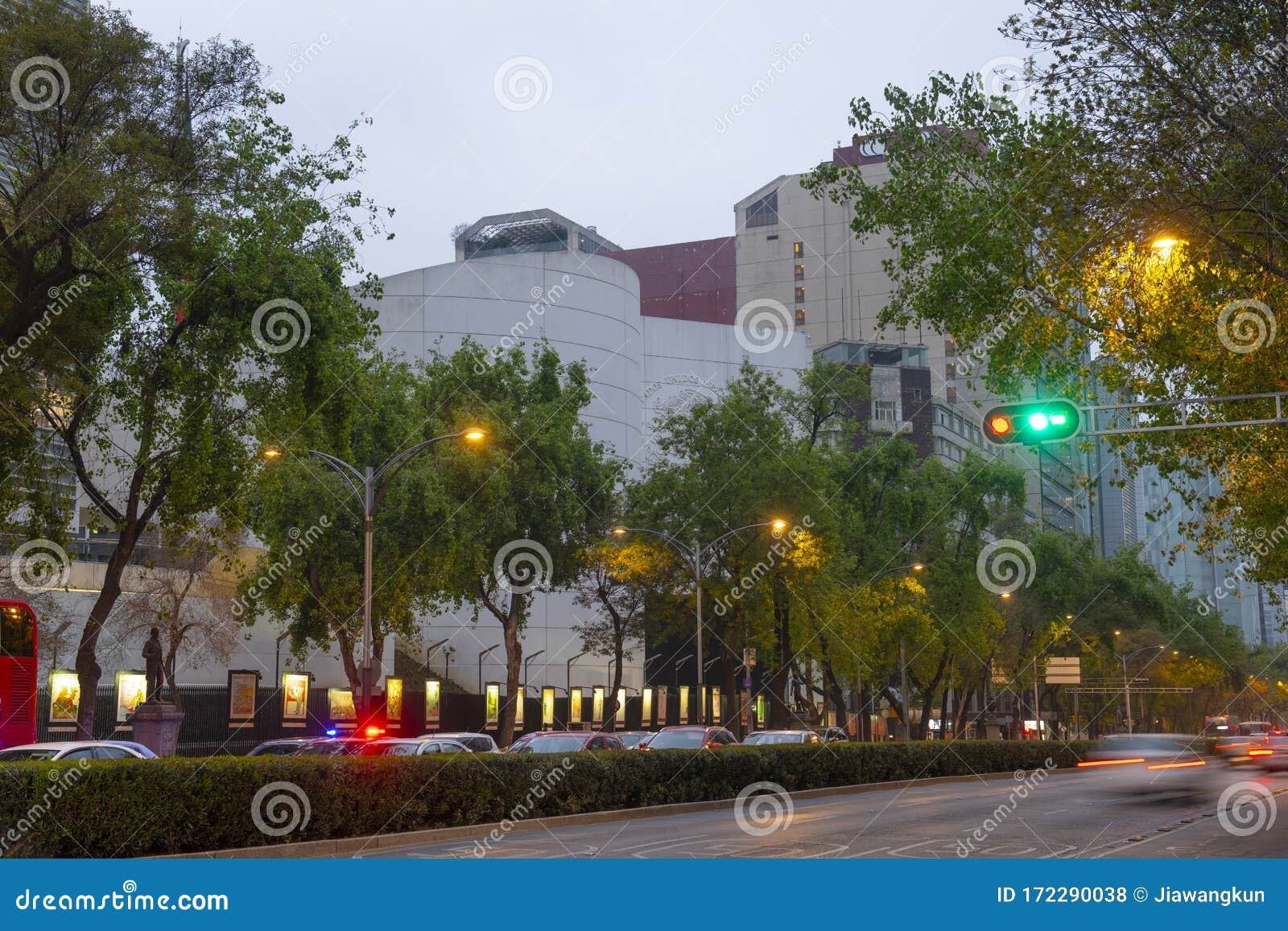 senate palace on reforma avenue, mexico city, mexico