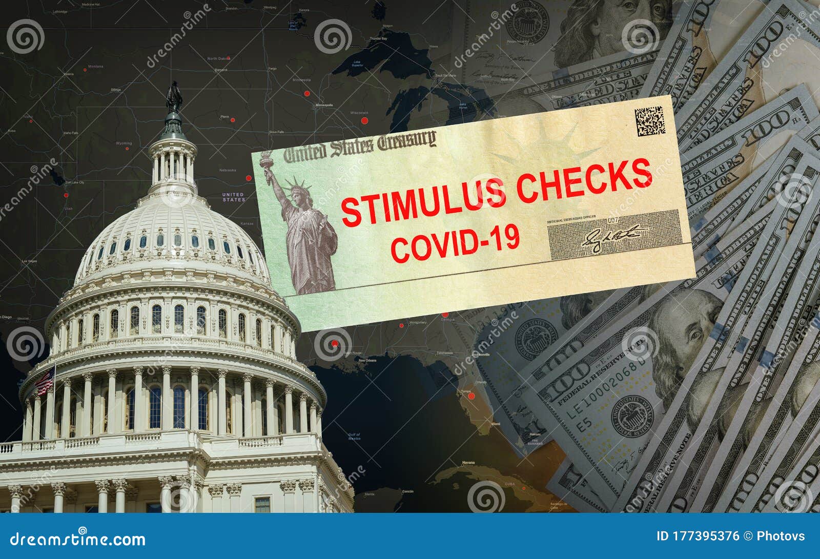 senate s 2.2 trillion stimulus billchecks from government us 100 dollar bills currency global pandemic covid 19 lockdown