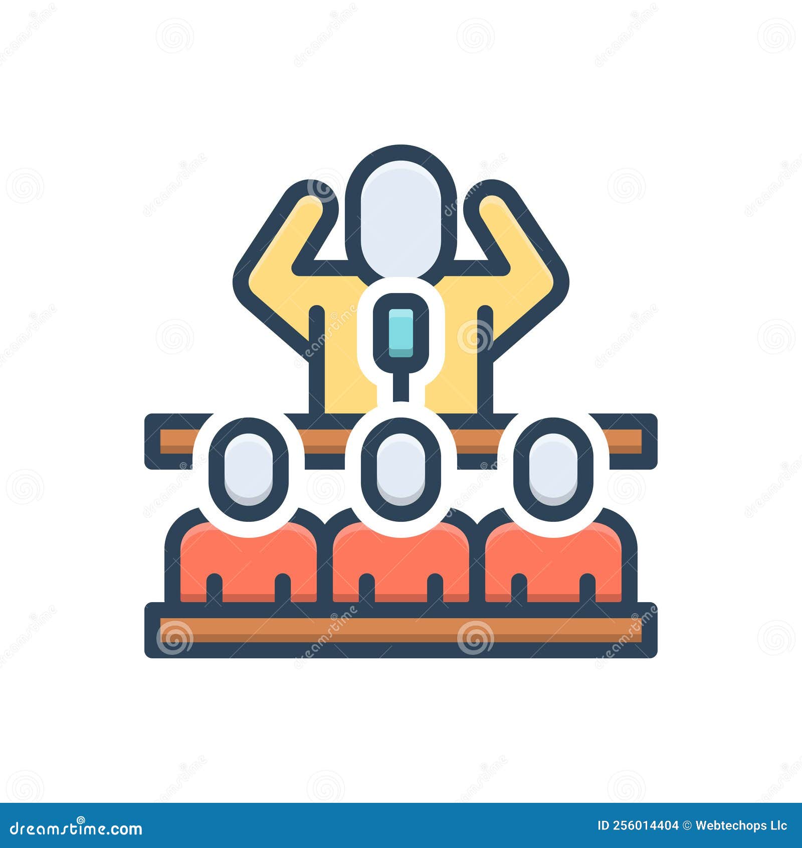 Color Illustration Icon for Senator, Member and Lawmaker Stock Vector