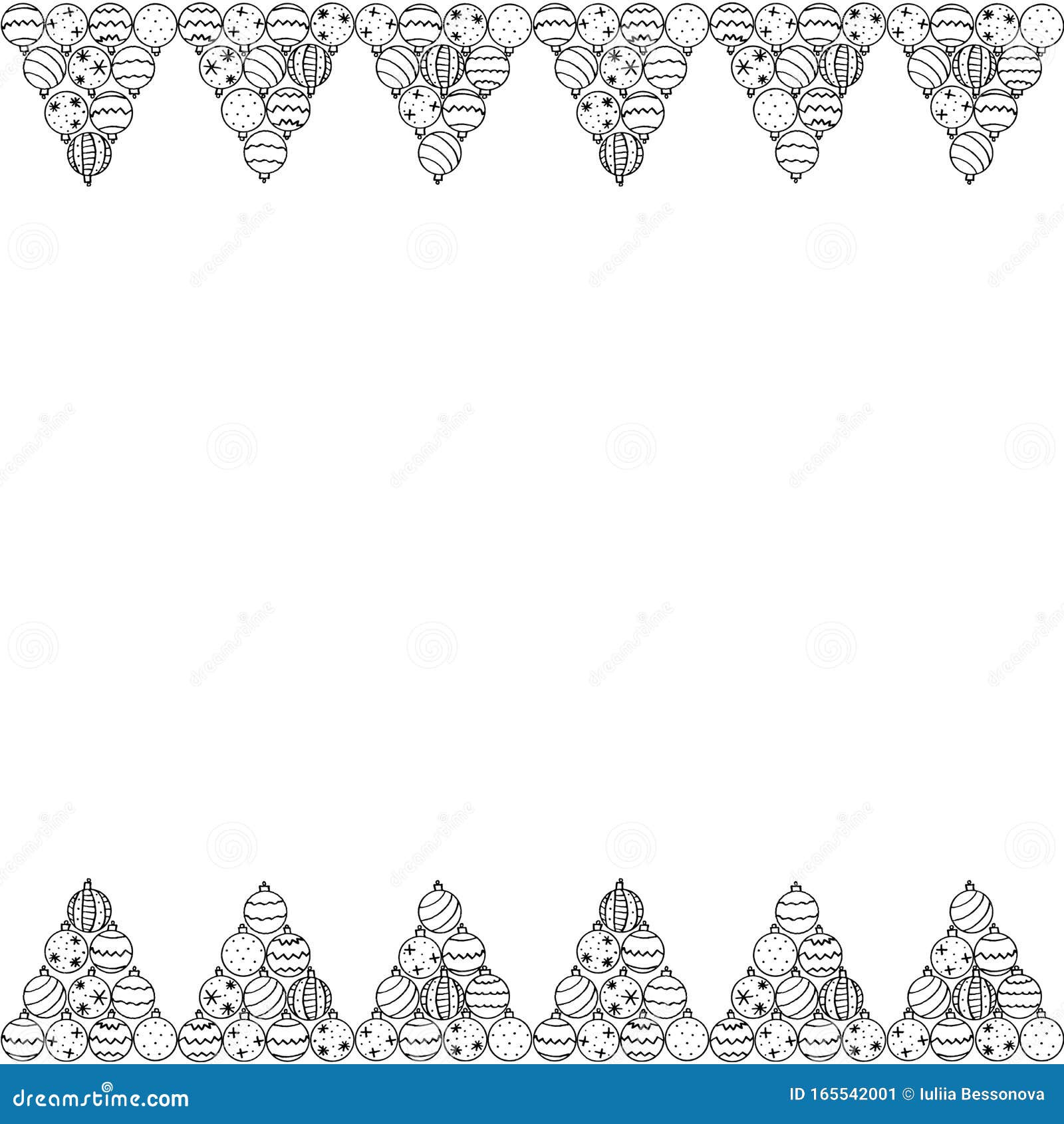 Sencillo Patrón Sin Problemas Con Bolas De árbol De Navidad Fondos Y Marcos  De Año Nuevo Y Navidad Para Textiles, Carteles Y Panc Stock de ilustración  - Ilustración de borde, navidad: 165542001