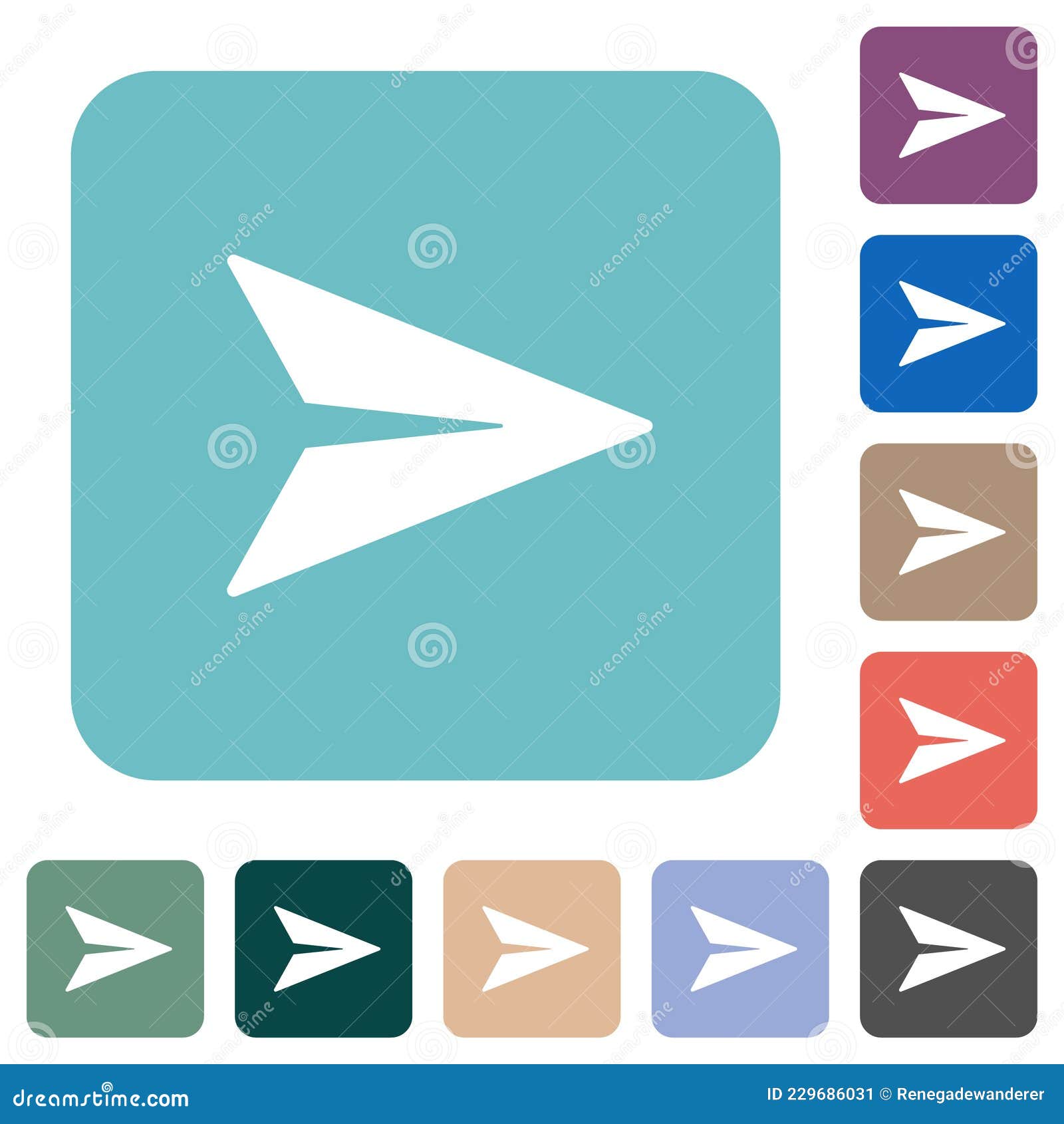 send message solid rounded square flat icons