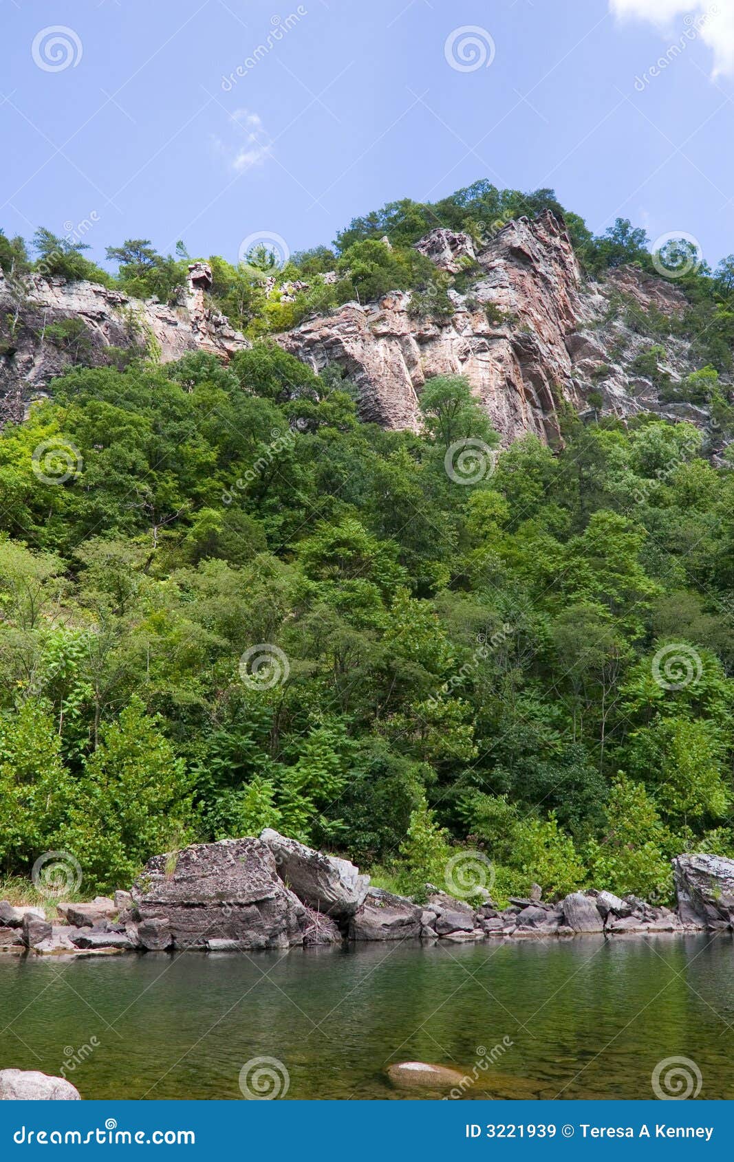 seneca - rocks, trees, river