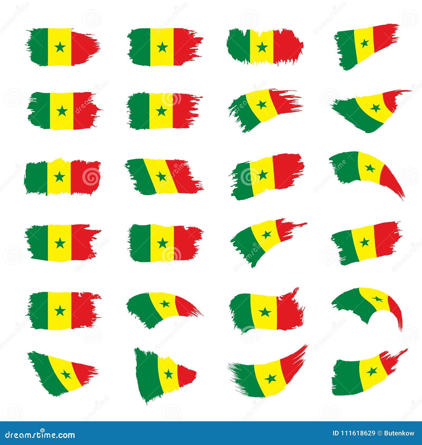 Download Senegal Flag, Vector Illustration Stock Vector - Illustration of flag, business: 111618629