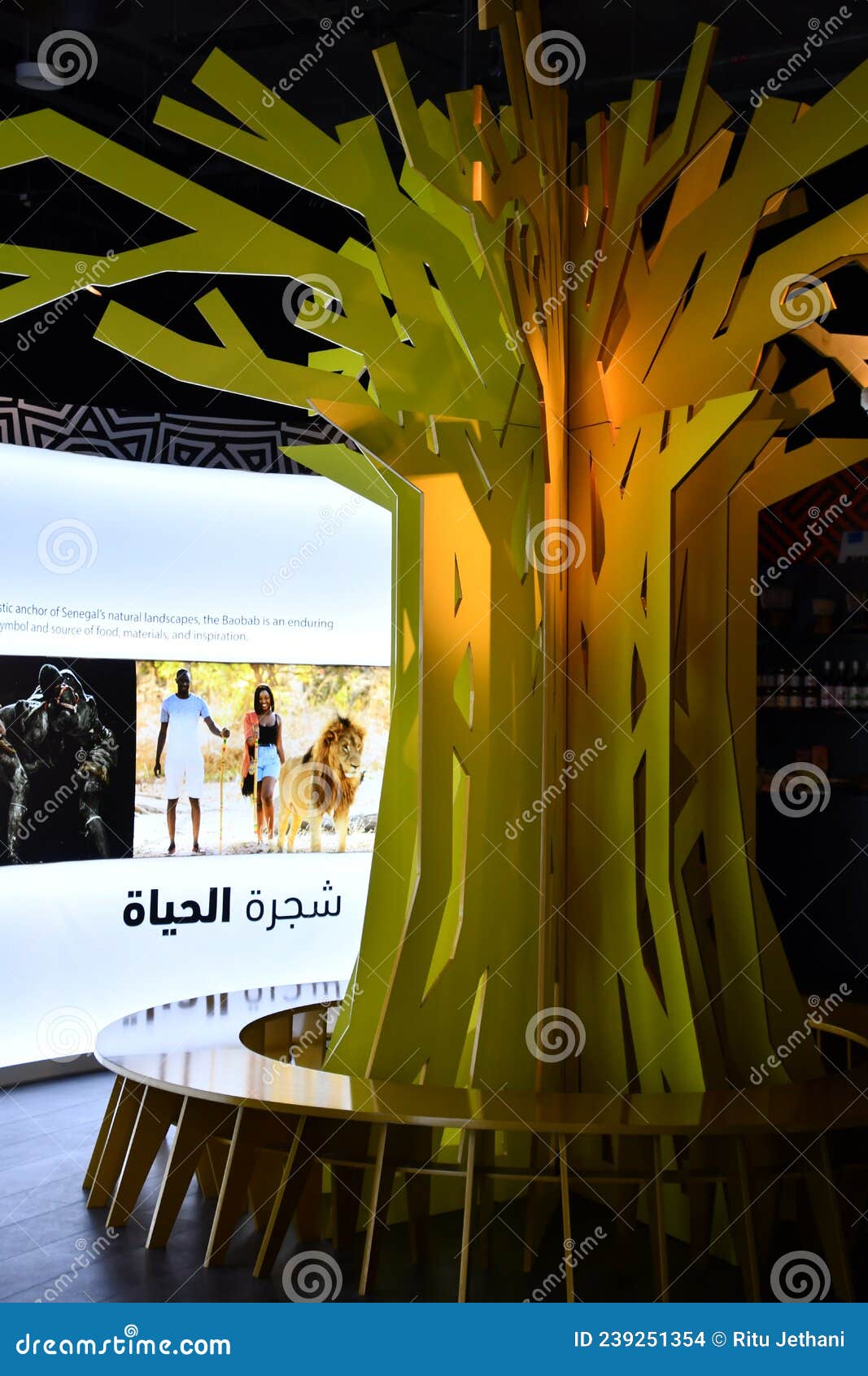 Senegal Pavilion at Expo 2020 in Dubai, UAE Editorial Stock Image