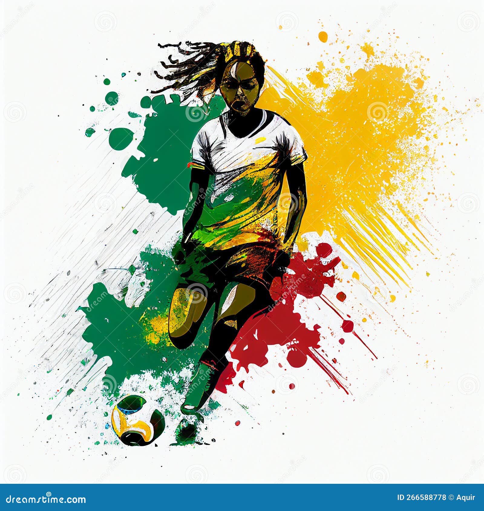 Colorful abstract soccer background. Soccer poster. Football background. Football  poster Stock Illustration