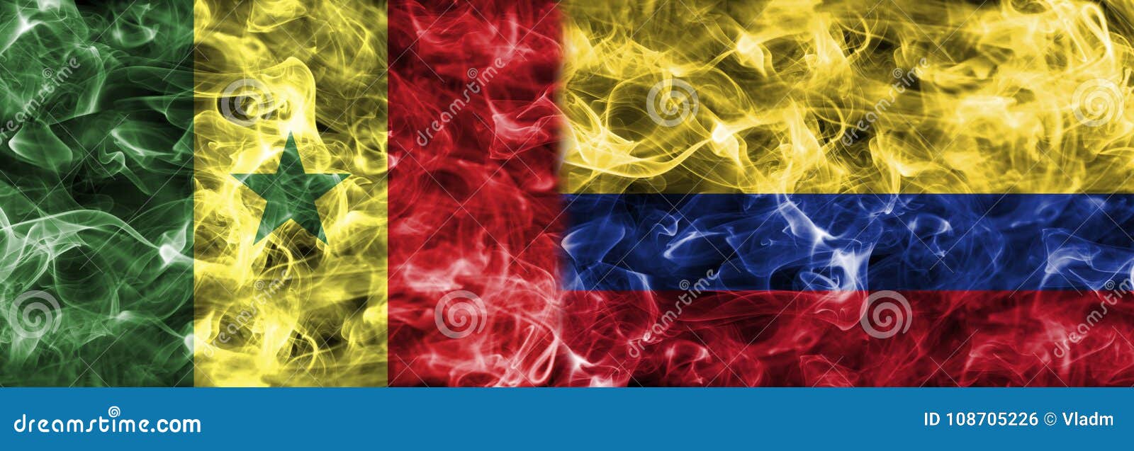 Download Senegal Vs Colombia Smoke Flag, Group H, Fifa Football World Cup Stock Illustration ...