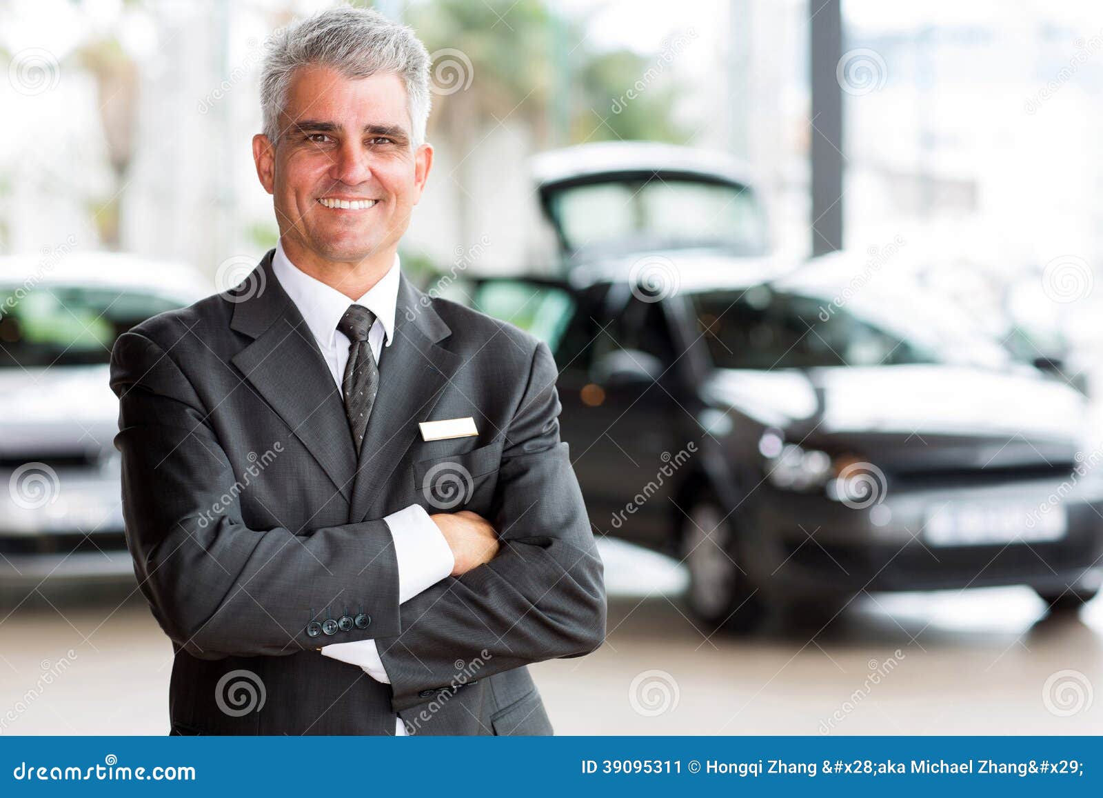 Senior Car Dealer Principal Stock Image Image of adult, looking 39095311