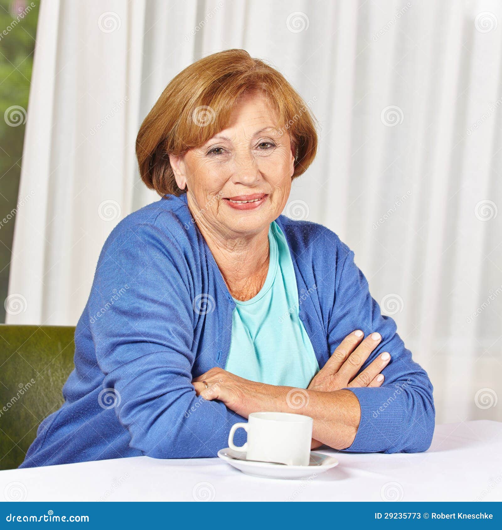 Senior Citizen Sitting at Coffee Stock Image Image of happy, people