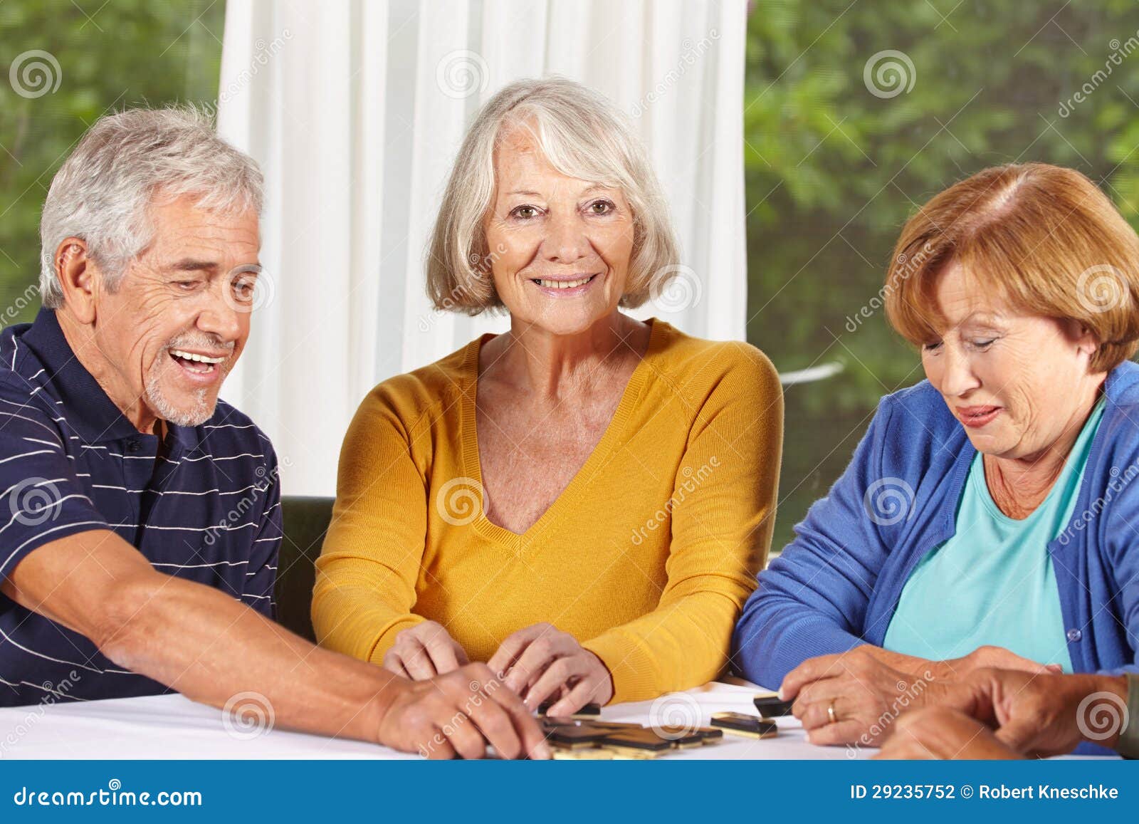 Senior Citizens Playing Domino Game Stock Photo Image of domino