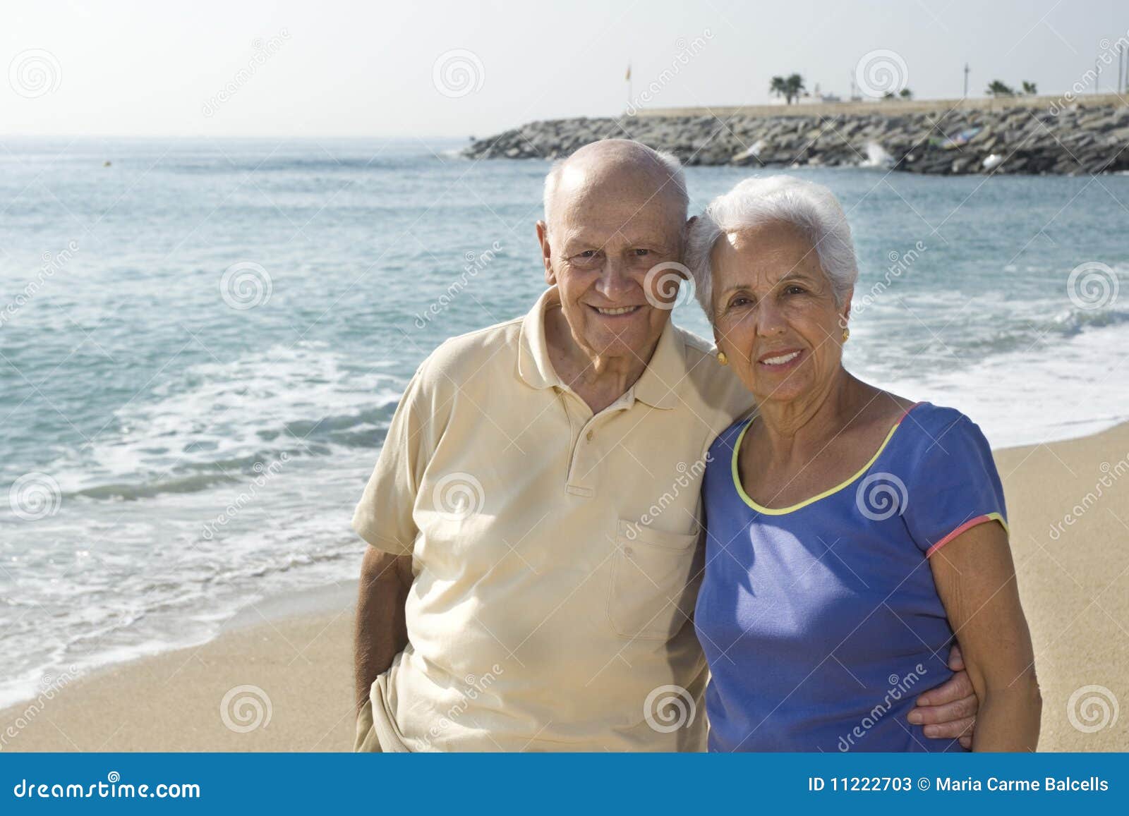 Senior Couple At The Beach Stock Image Image Of Summer 11222703 