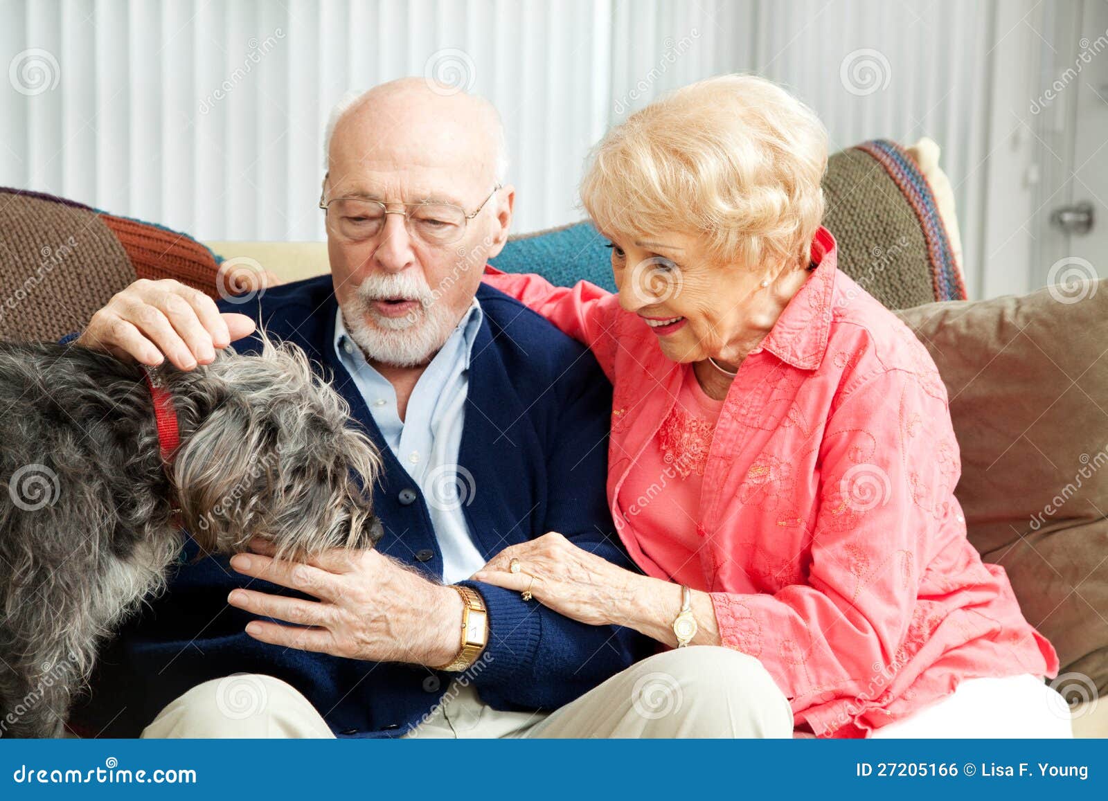 Senior Couple Dog Lovers stock photo. Image of eighties 27205166