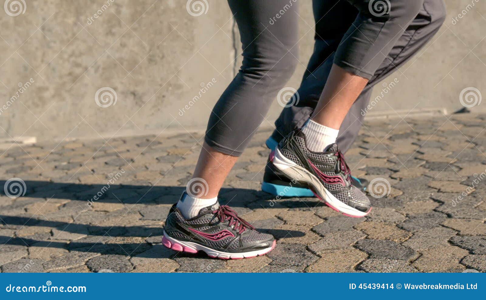 Senior Couple Jogging Legs only Stock Footage Video of definition