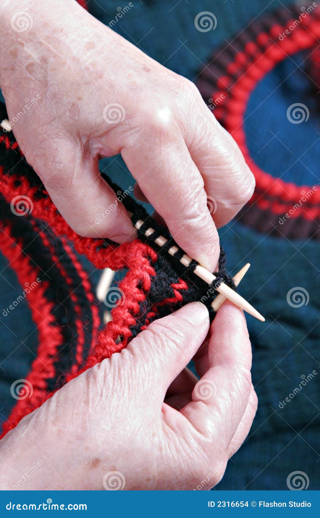 Senior Hand Knitting stock photo. Image of sweater, knit 2316654
