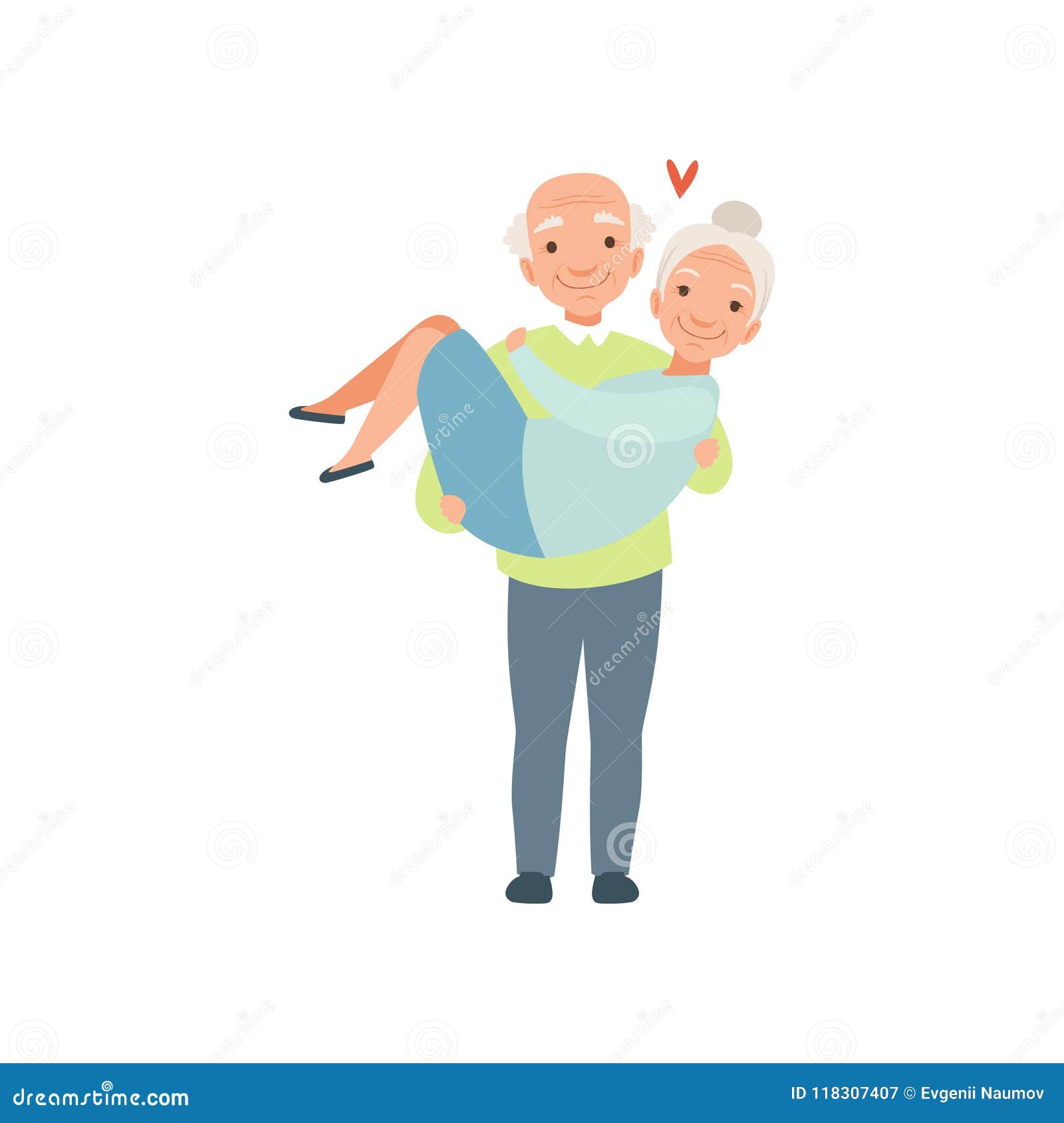 Boy Holding A Girl In His Arms Stock Vector - Illustration 