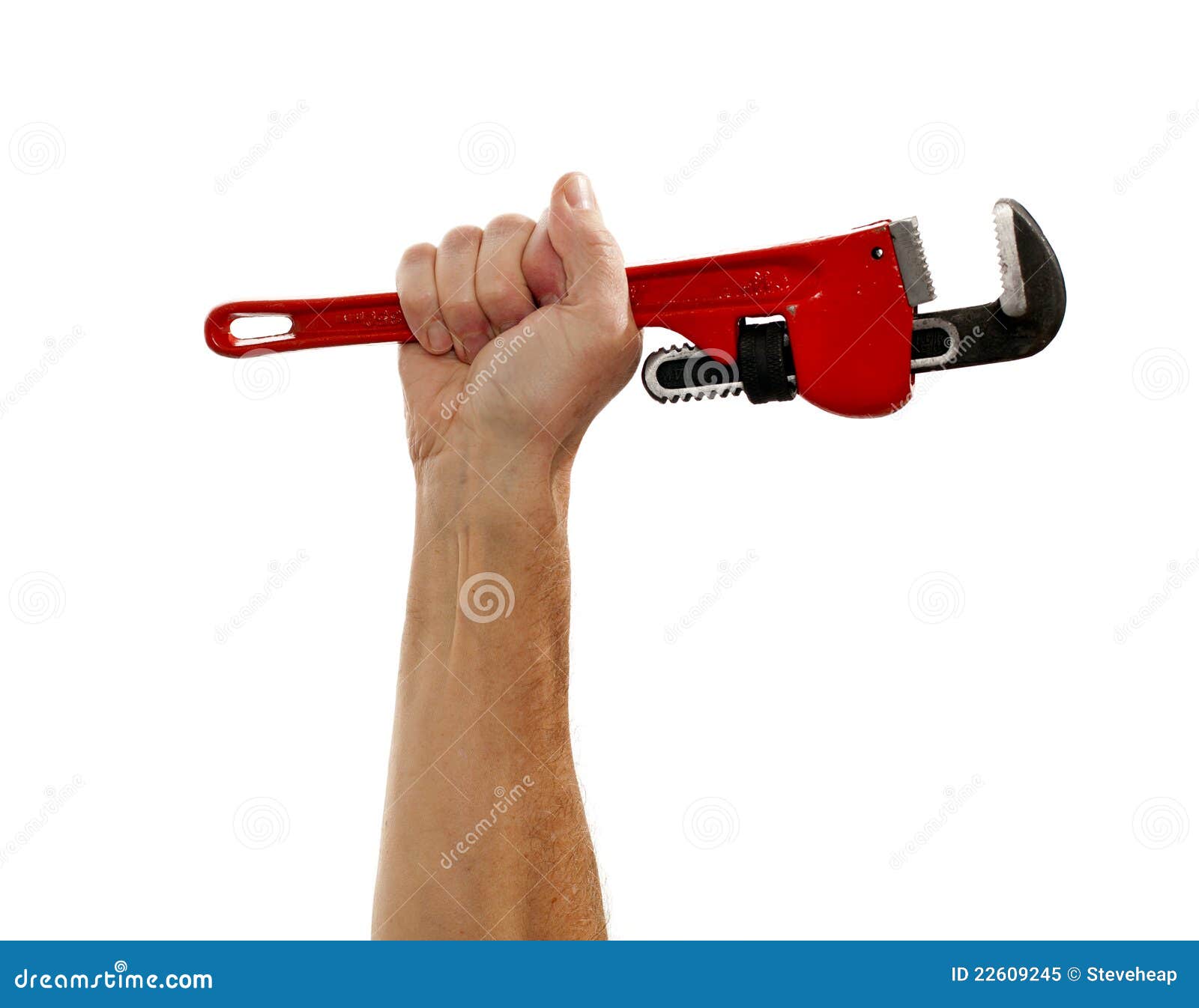 Senior Man Holding a Large Wrench Stock Image Image of caucasian
