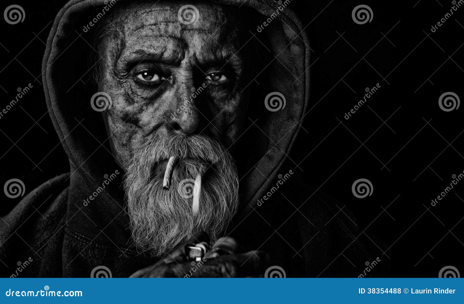 Senior man Lights a joint stock photo. Image of model 38354488