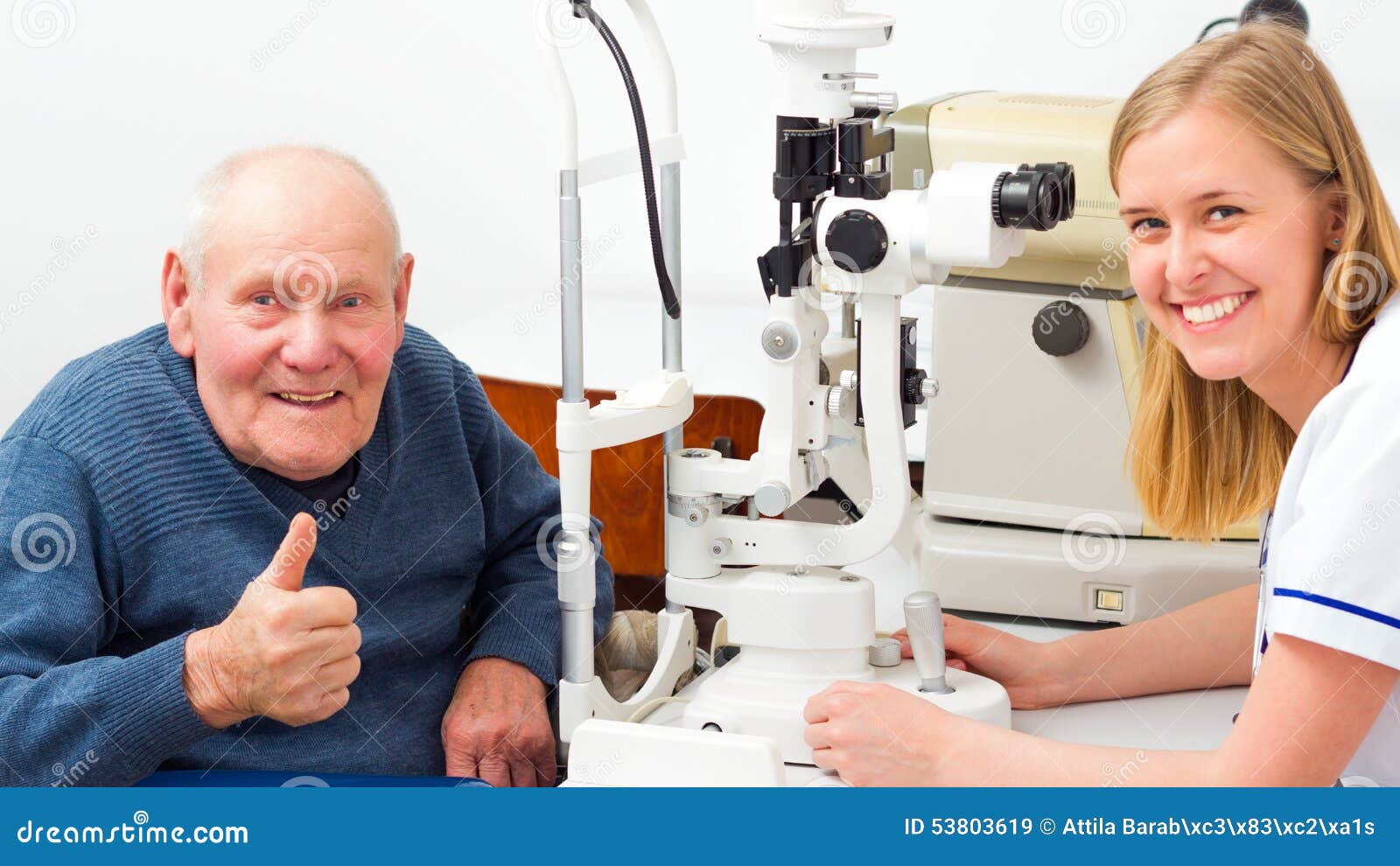senior man with presbyopia